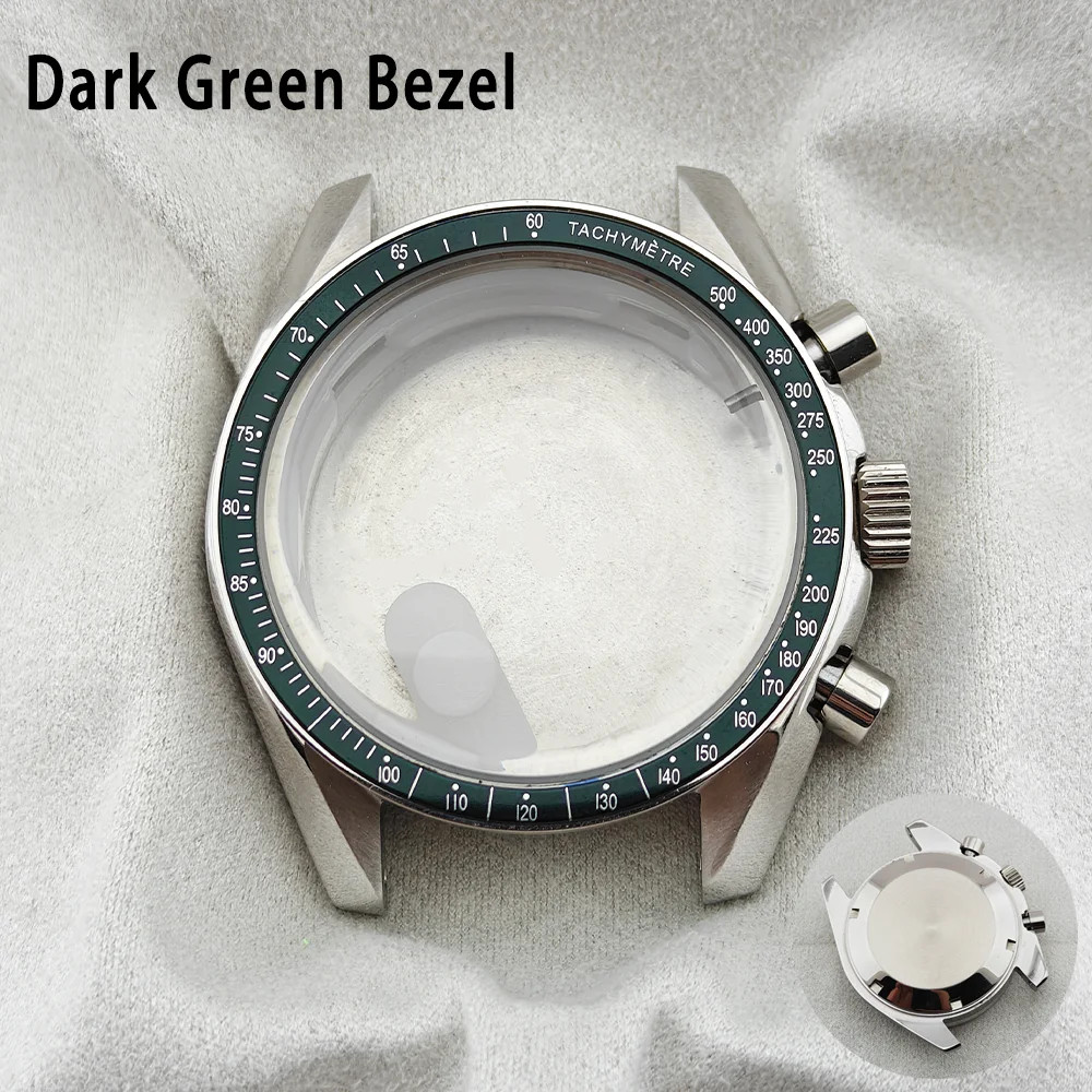 39.7mm VK63 Watch Case Metal Waterproof Moon Back Fit for 20mm Strap