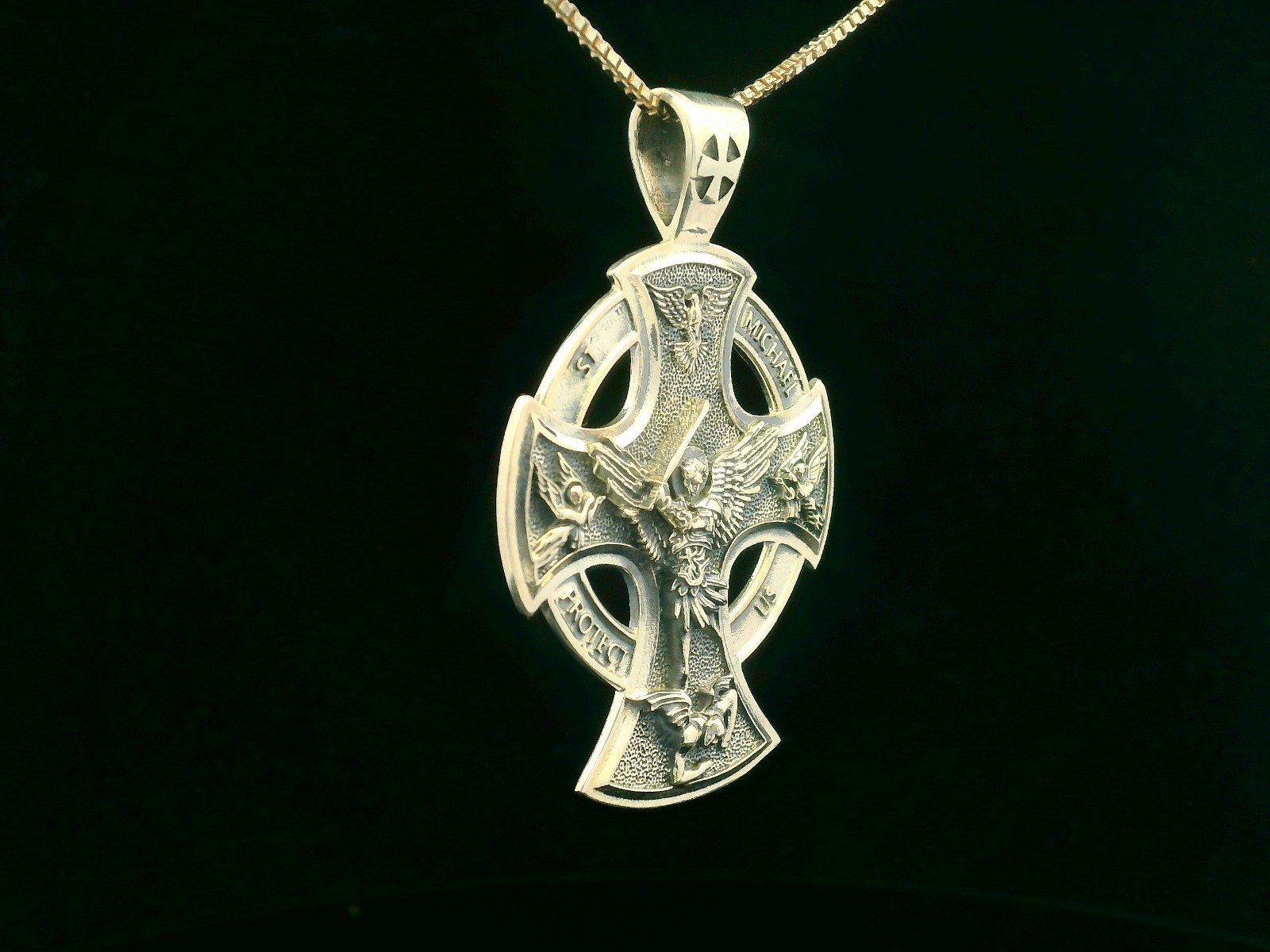 925 Sterling Silver Saint Michael Necklace