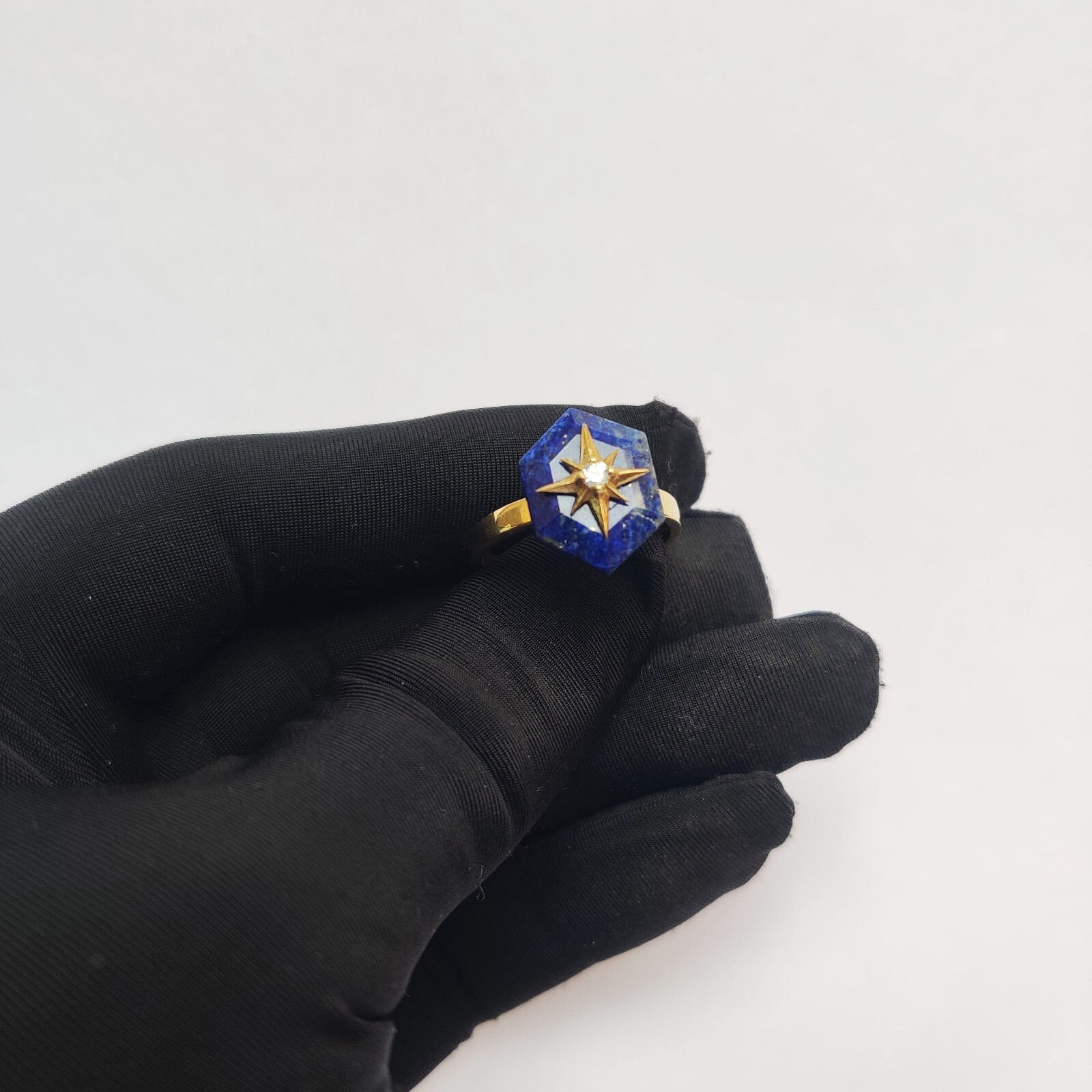 Lapis Lazuli Antique 925 silver vintage Victorian art deco handmade ring gift