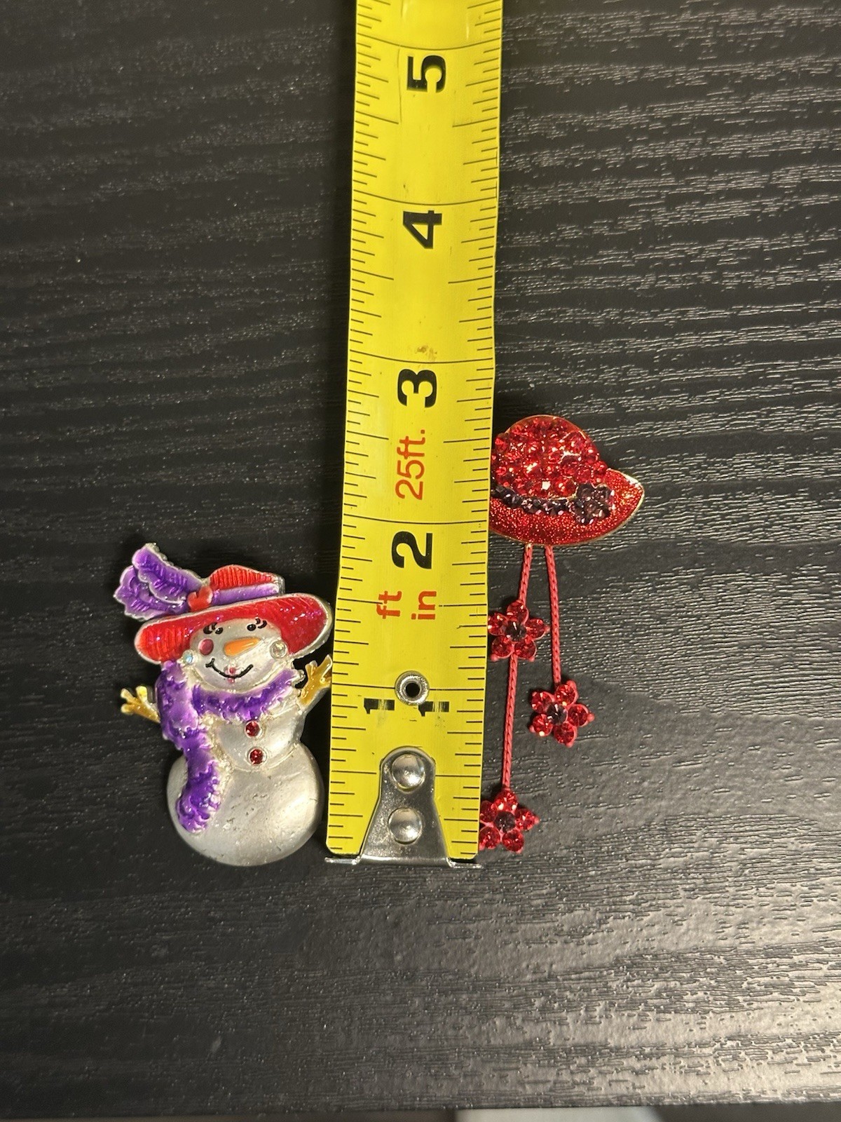 Red Hat Society One AJMC Snowman Brooch One Lapel Pin