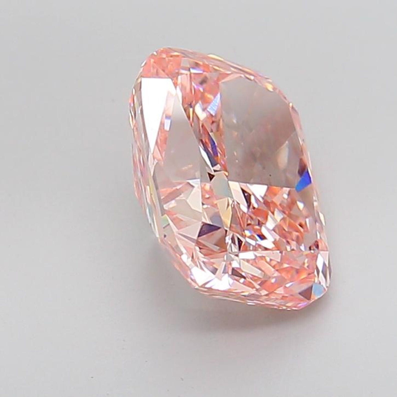 Natural Vivid Pink ‘D’ Color 4 Ct VVS1 Unheated, Untreated Diamond Cushion Cut
