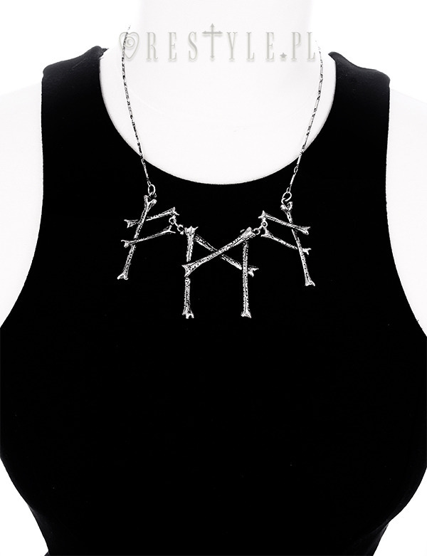 Restyle Runic Signs Viking Gothic Occult Bones Witch Alchemy Pendant Necklace