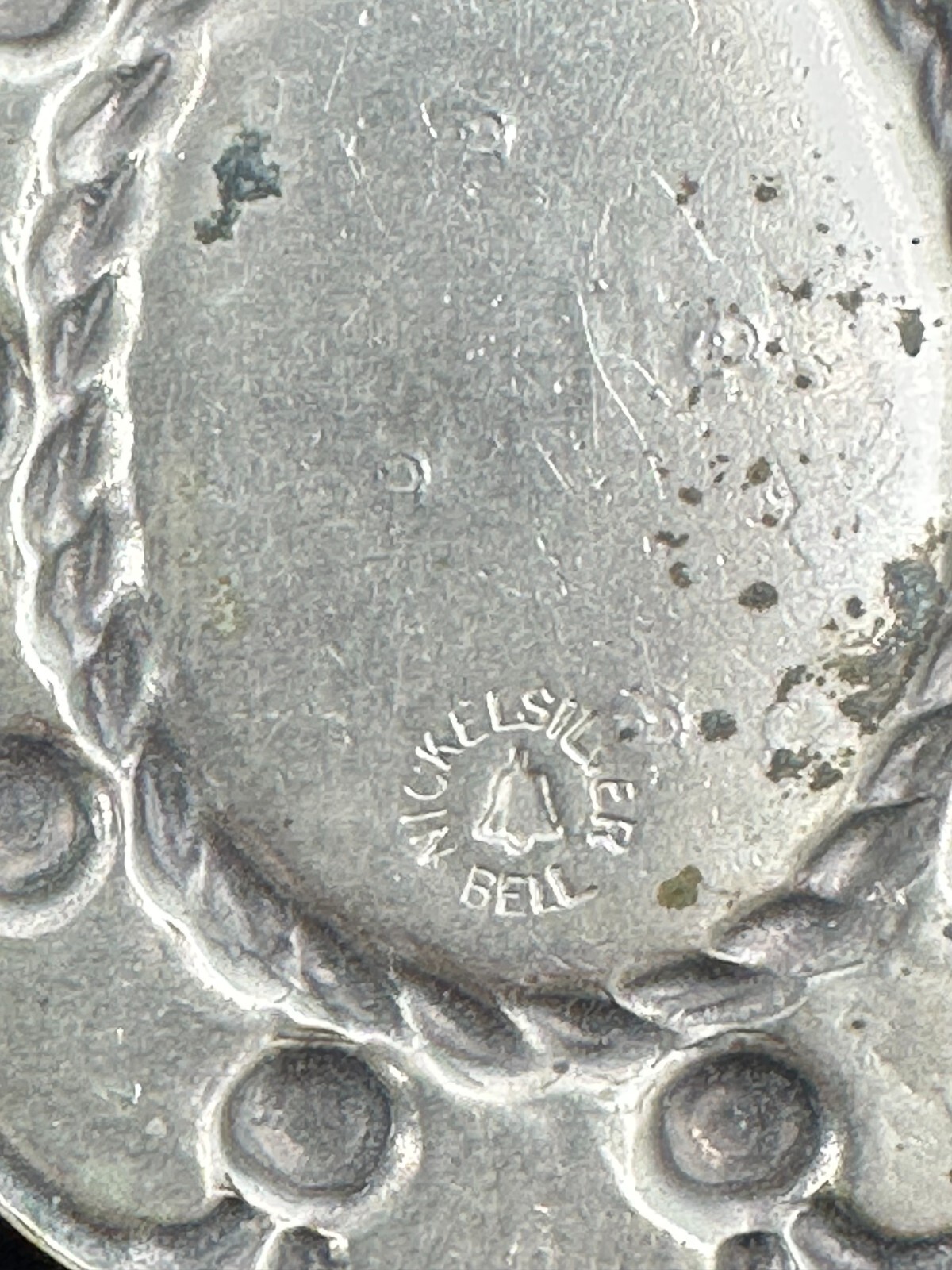 Bell Trading Post Southwestern Nickle Silver Faux Turquoise Pendant Necklace