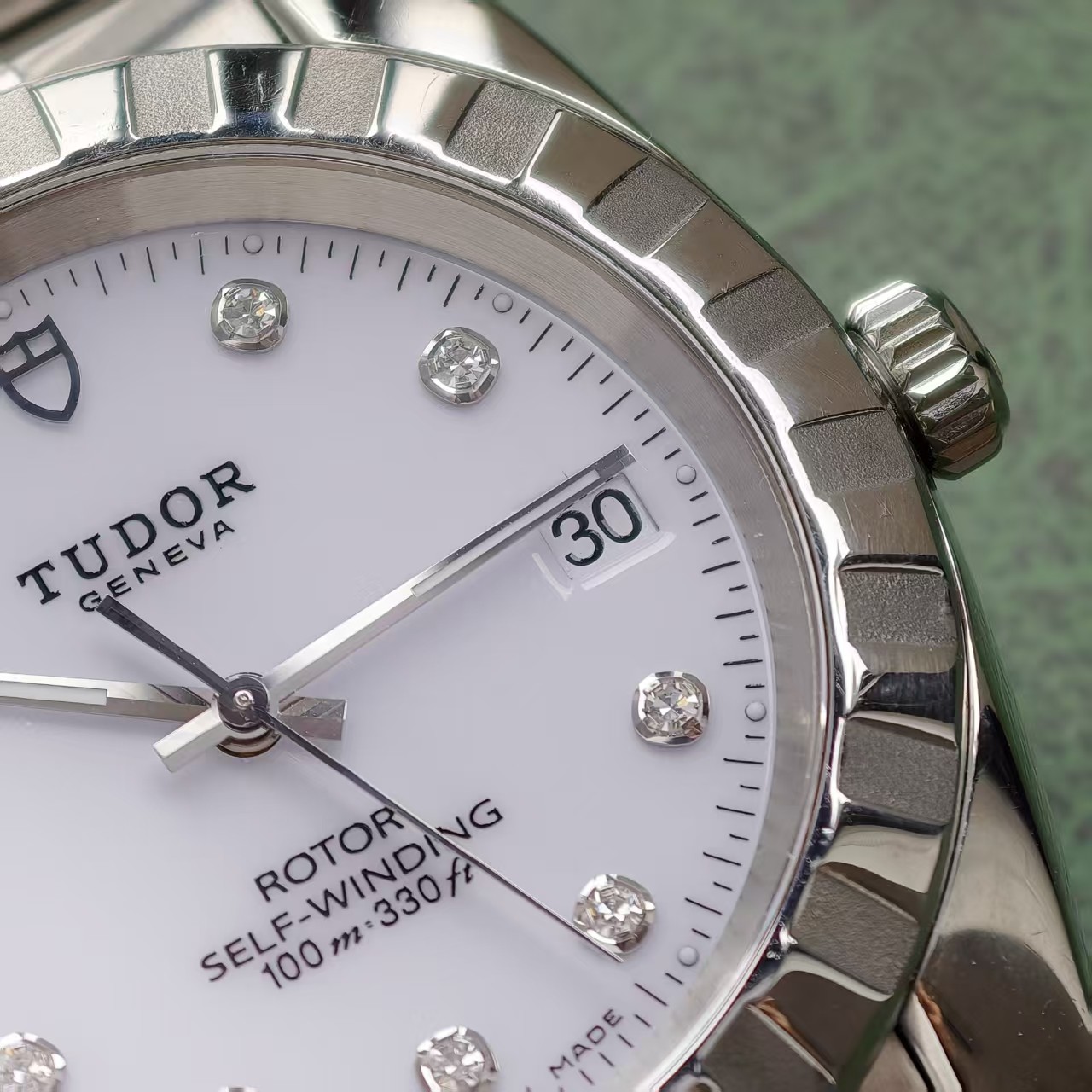 Tudor White 10-Diam Dial Classic M21010-0015 Men’s Watch Automatic 36.6mm Date