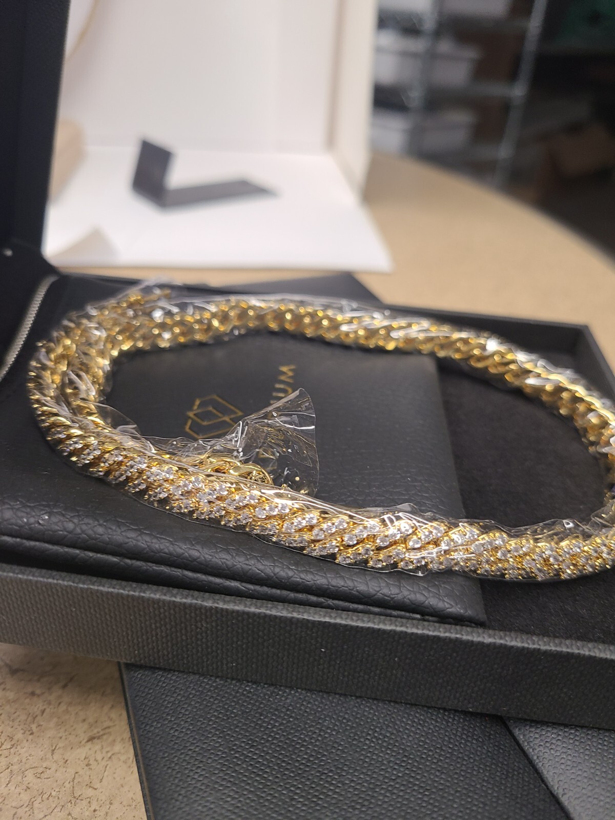 Imperium Iced Cuban Chain 18K Bonded 18″ 8MM
