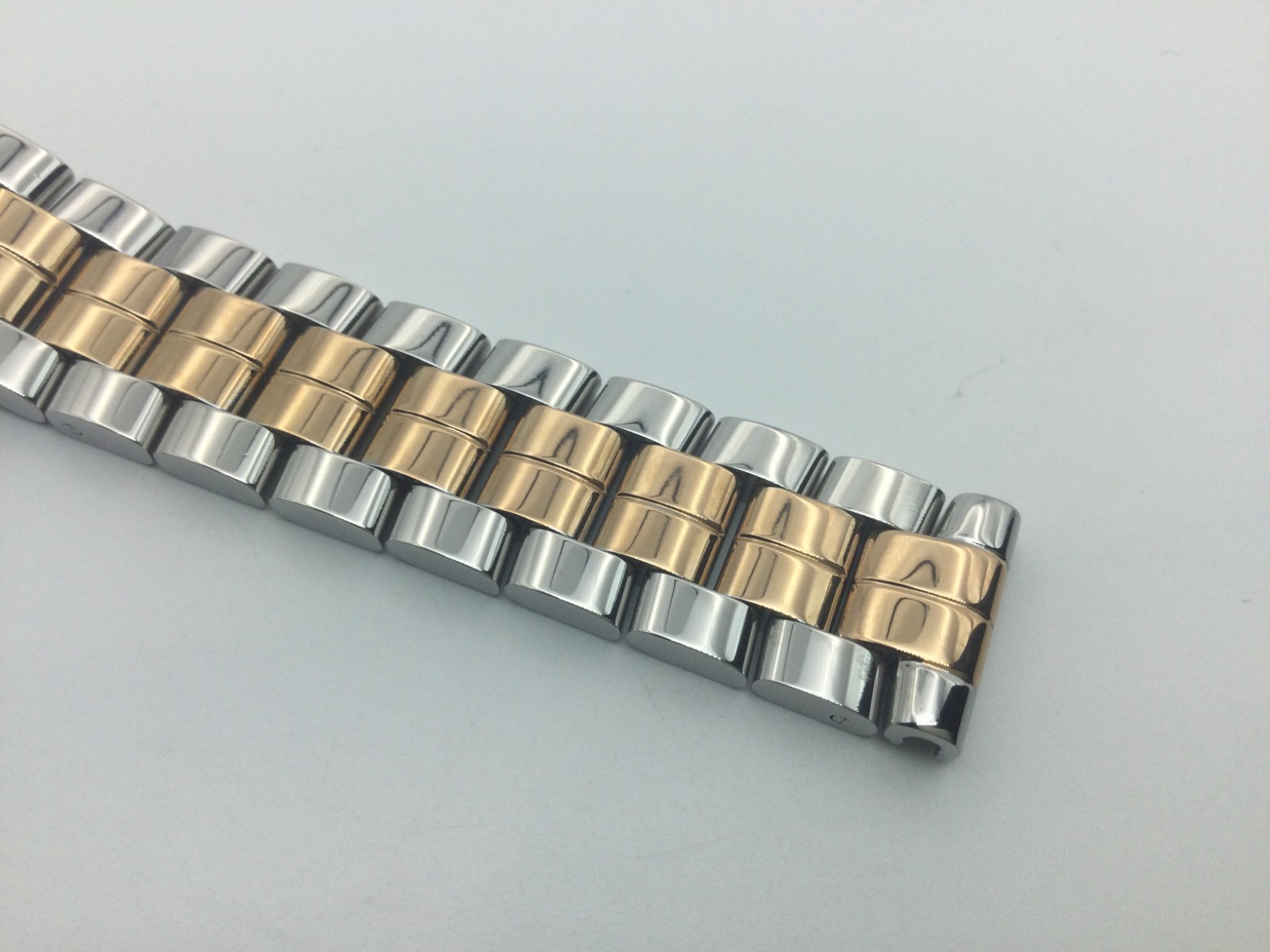 15MM STEEL ROSEGOLD TWO-TONE BRACELET FOR 30MM CHOPARD HAPPY DIAMONDS