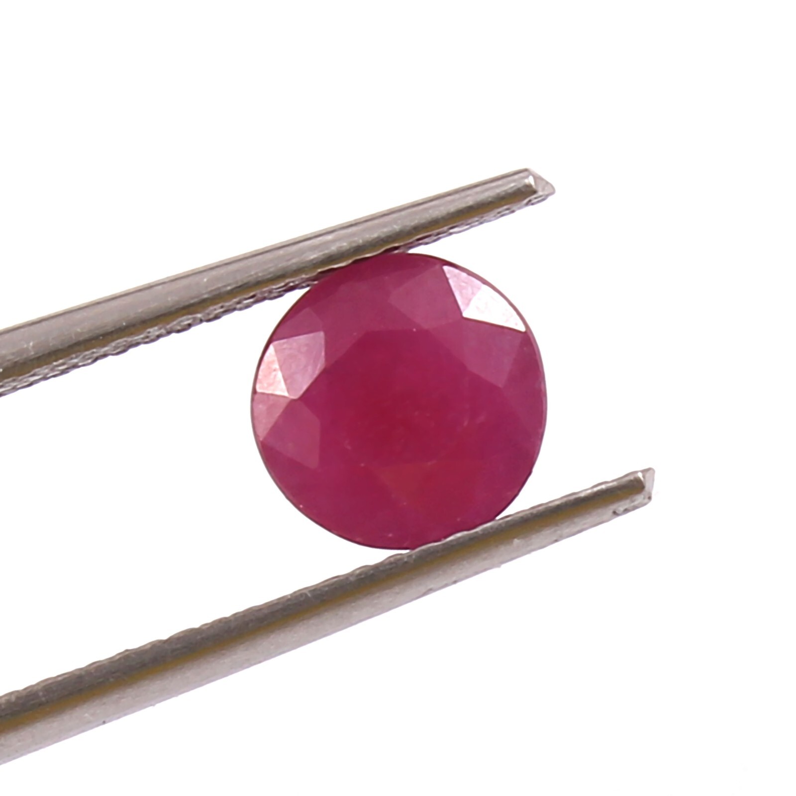 2.00 CT – Natural CERTIFIED Mozambique Ruby Loose Round Gemstone Cut 6.40 MM