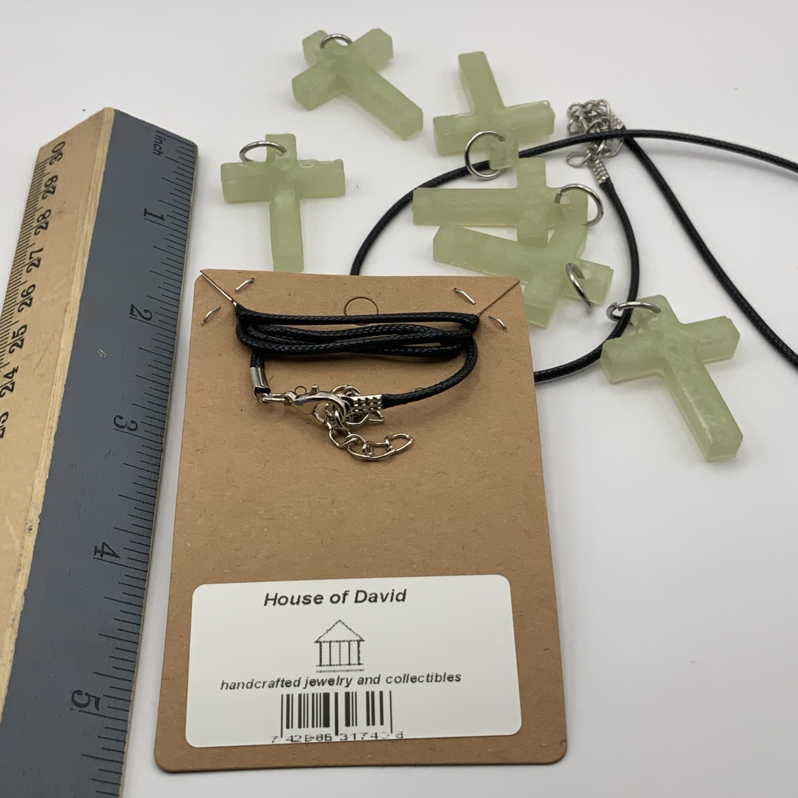 House Of David Handmade Cross Necklace Solar Static Bulk Available