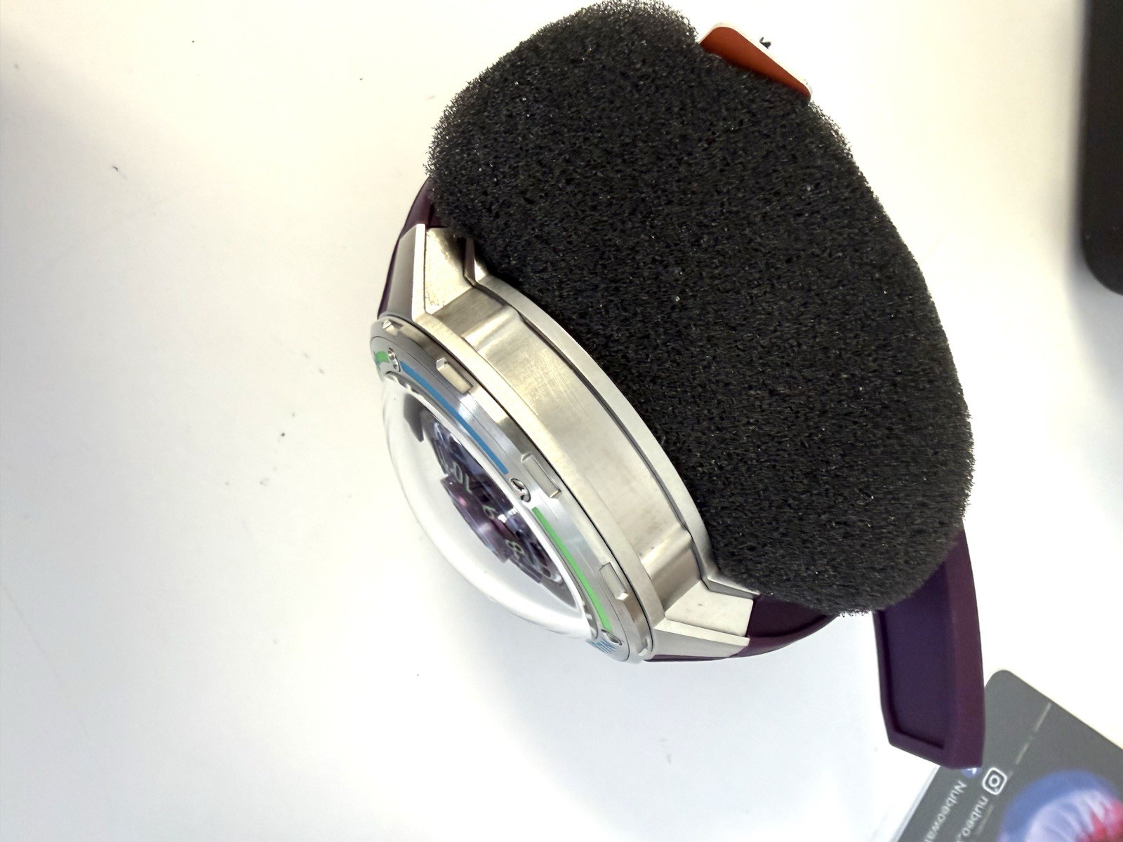 NUBEO Automatic Limited Edition Orbiter Band Planetary Purple NIB 019/100 Watch