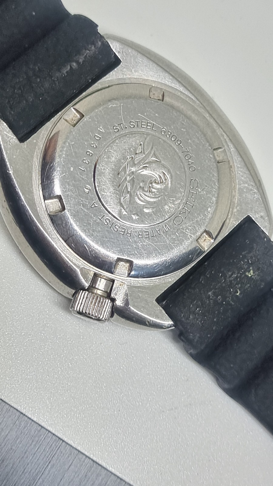 Vintage 1984 Seiko 6309-7040 Watch Original Suwa dial and Hands and Bezel