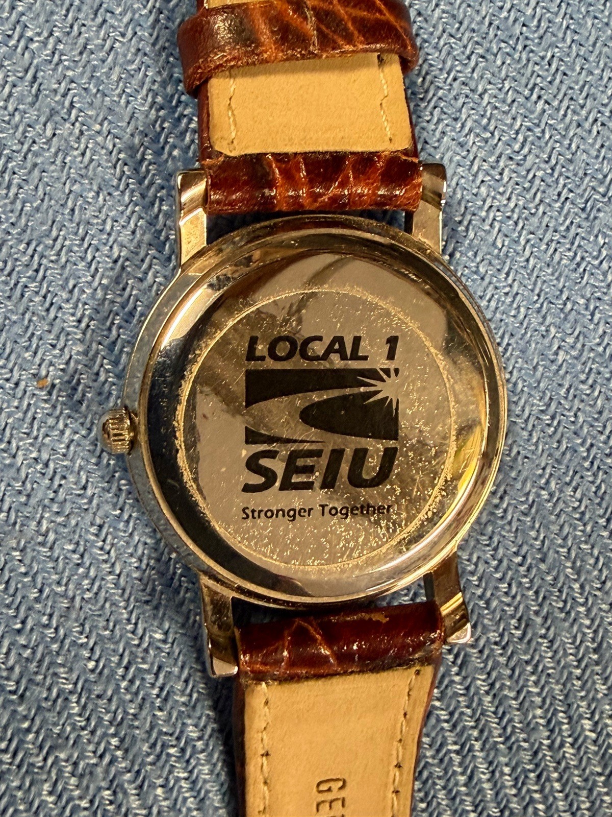 Vintage General Motors (GM) Shreveport LA Promotional Wrist Watch Local 1 SEIU