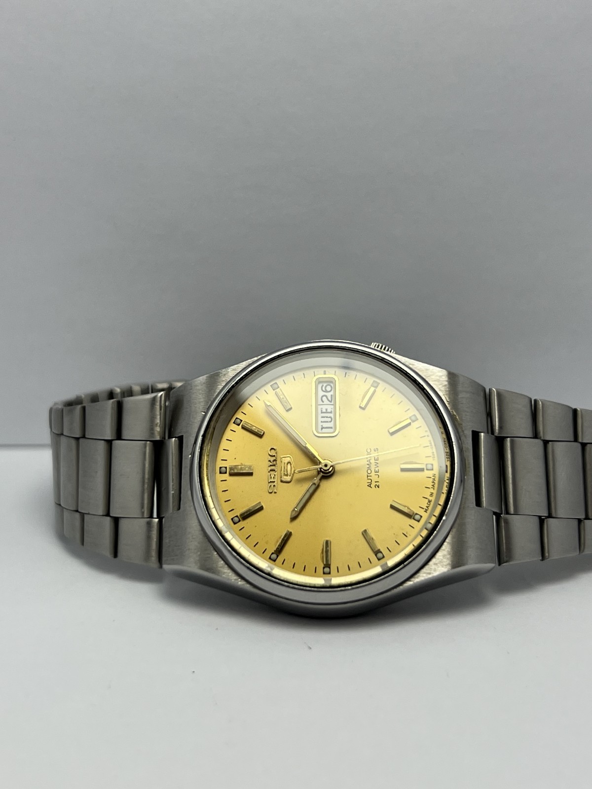 Vintage Seiko 5 Automatic 7S26 Day/Date Japanese Men wrist Watch