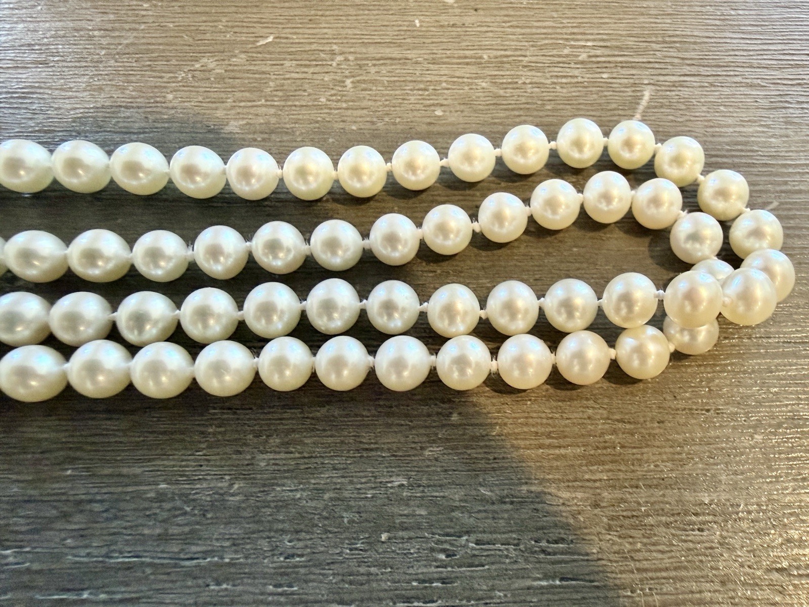 Pearl Paradise Necklace Strand 6.5-7.0mm 28” Length 14K Solid Yellow Gold Clasp