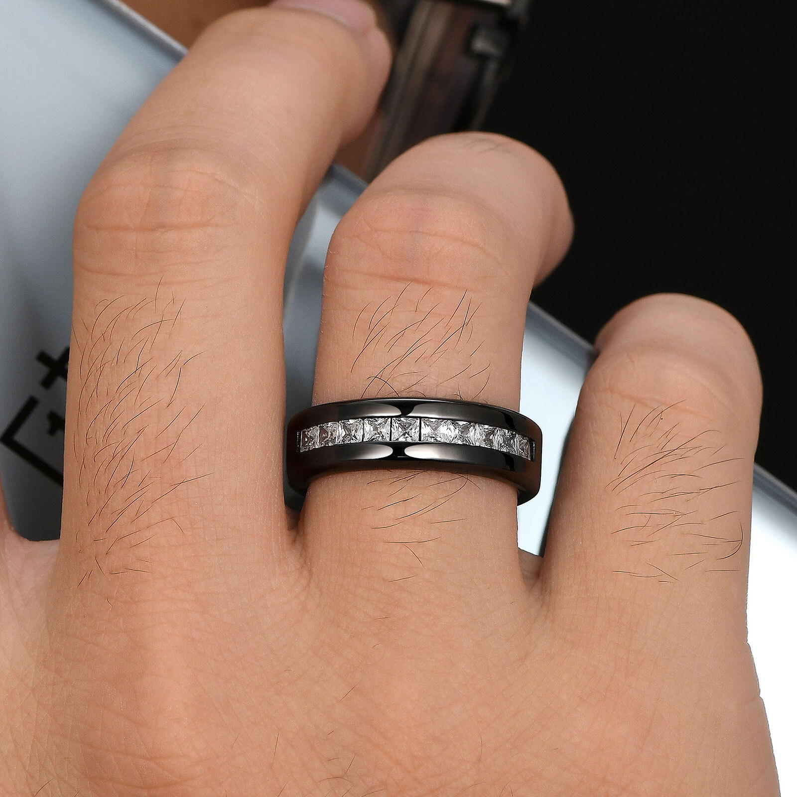 Sterling Silver Men Wedding Ring Band Ring Wedding Band Wedding Ring Men Jewelry