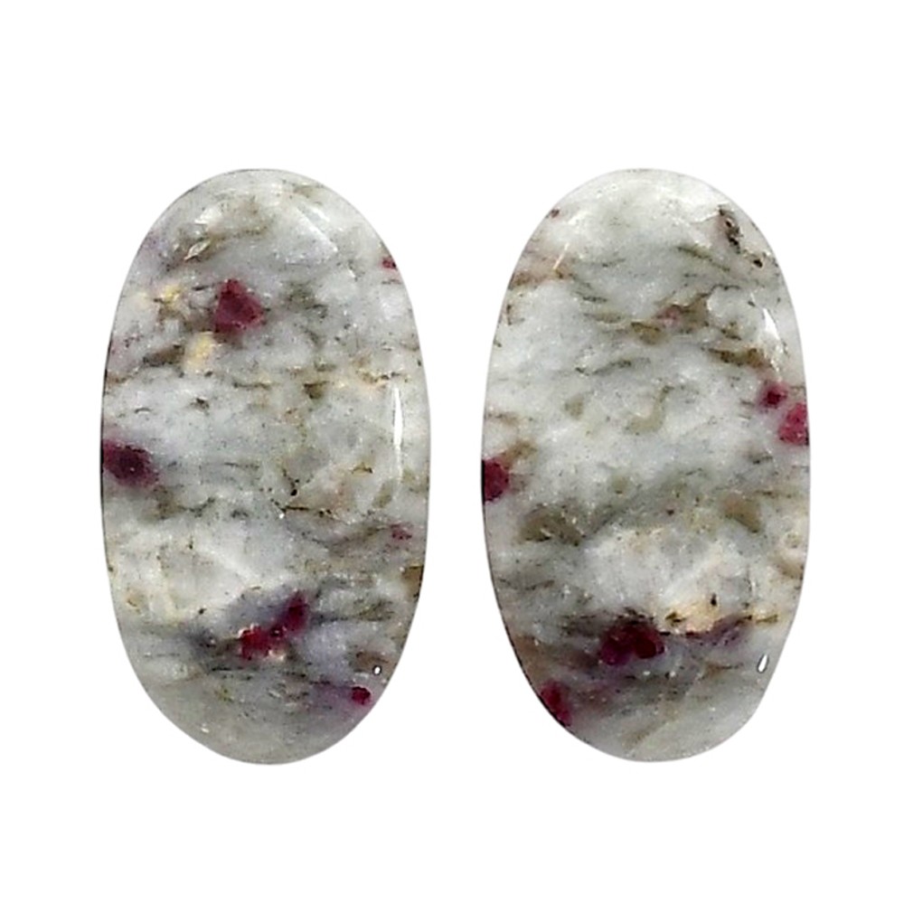 Natural Cinnabar 12.7×22.8×4.3 mm Oval Shape Polished Gemstone LS51-06768