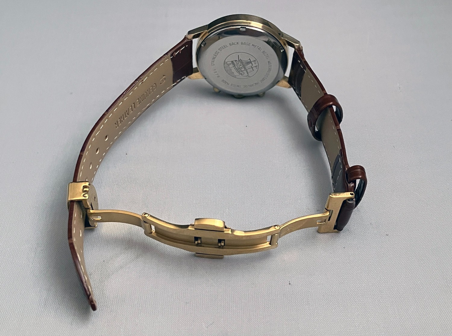Vintage Wakmann 1376 Chronograph Valjoux 7733 Gold-tone, Working Well