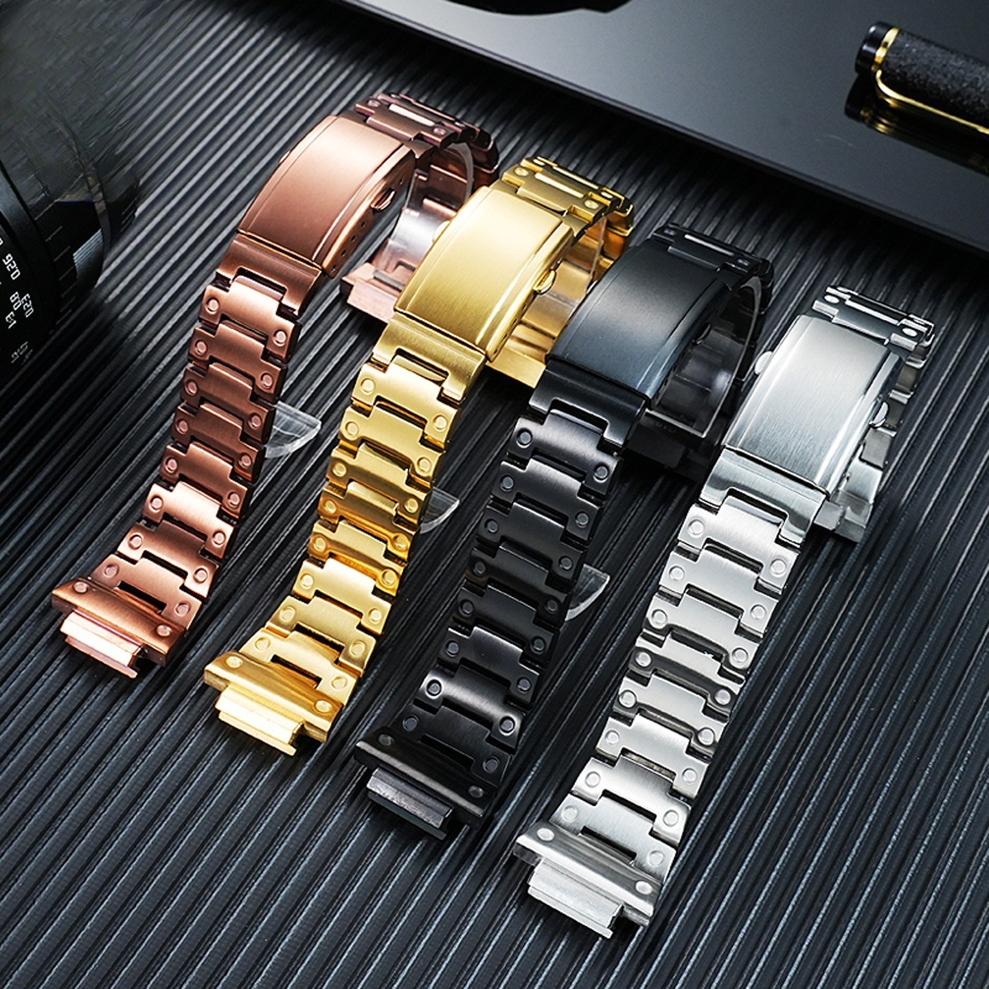 For Casio 5611 Gm2100 Solid Stainless Steel Watch Band Strap Mens Metal Bracelet