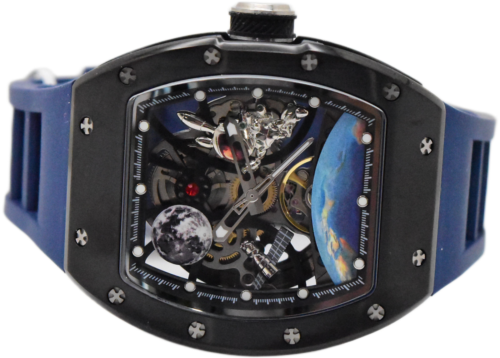 Invicta S1 Rally Interstellar Automatic Men’s Skeleton Dial Watch Blue 49009