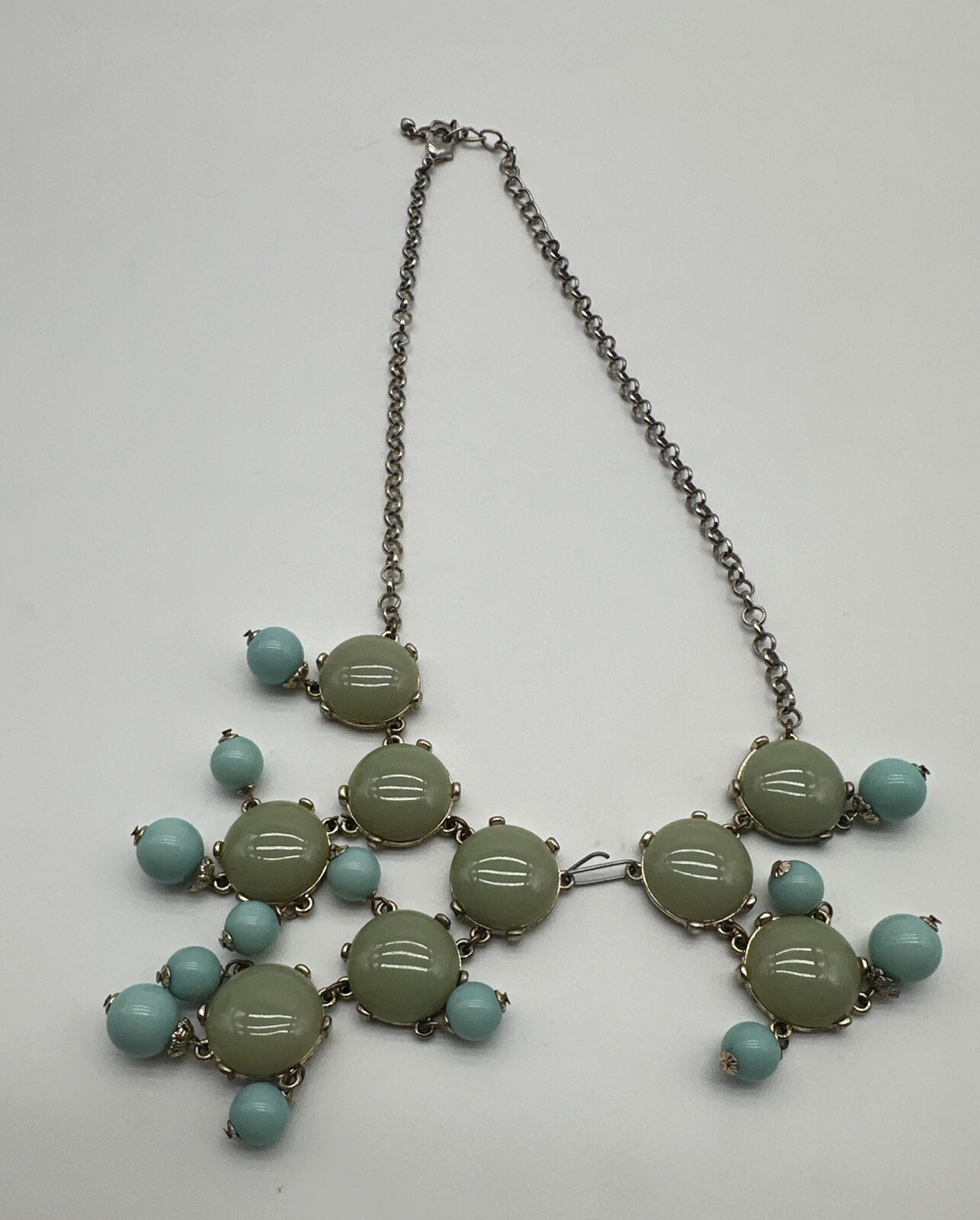 Hawaii Sea Glass Boho Stack Hippie North Shore Turquoise Necklace-13In…34