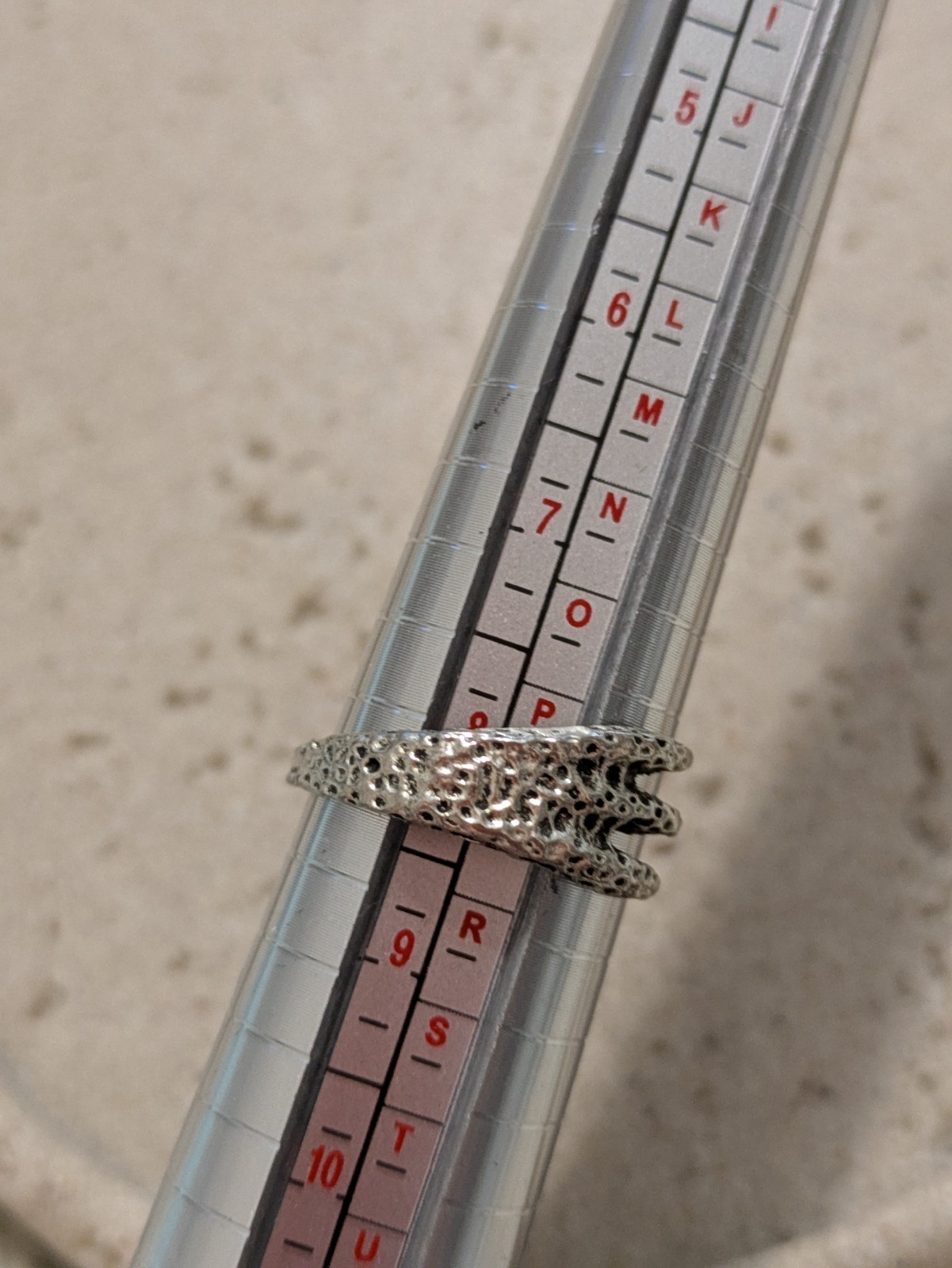 Bird Claw Ring Size 8 In Silver Tone Novelty Whimsical Gothic