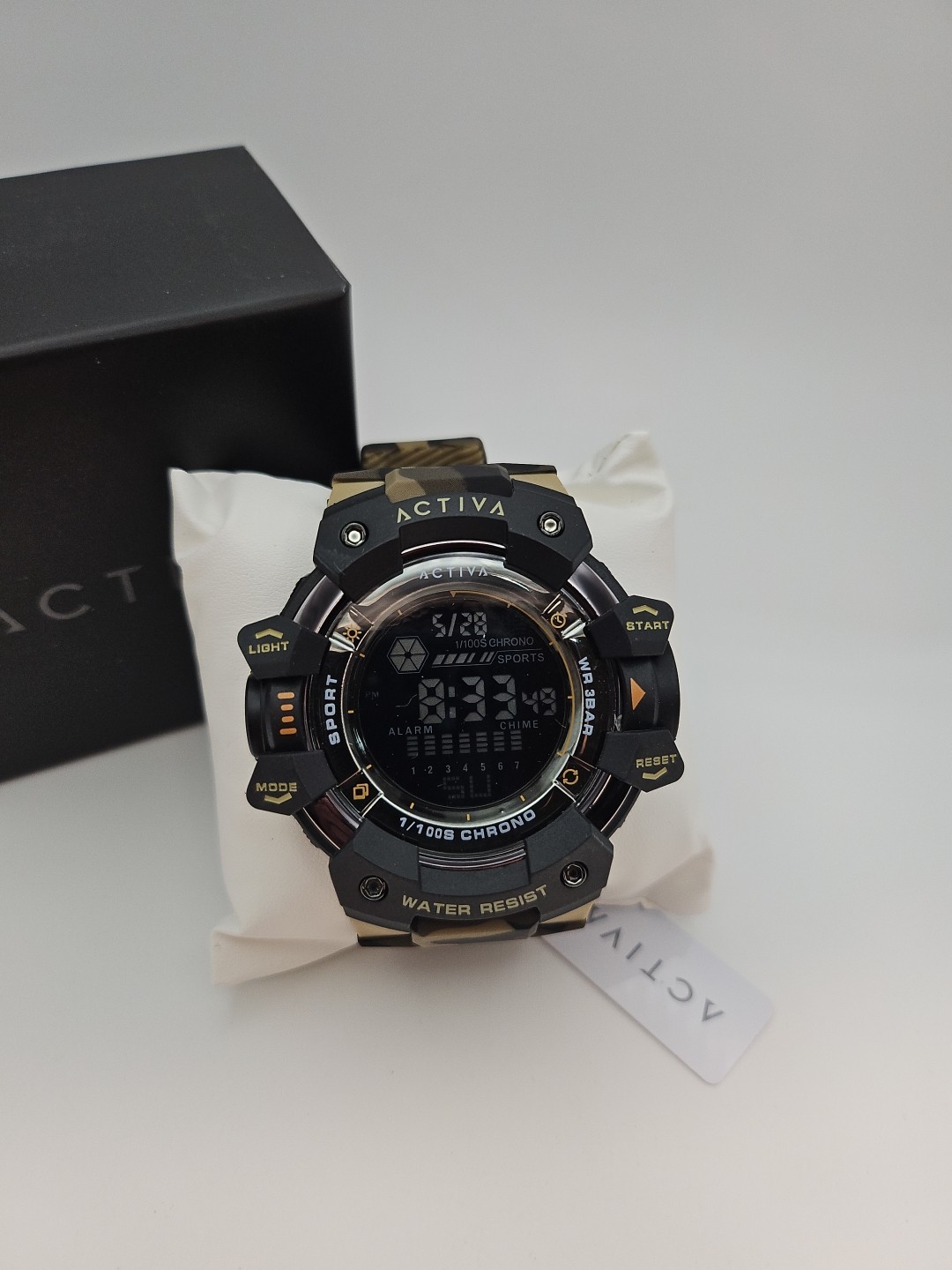 Activa Armour X Invicta Men’s 50mm Camouflage Khaki Digital Watch ACW8050MC-001