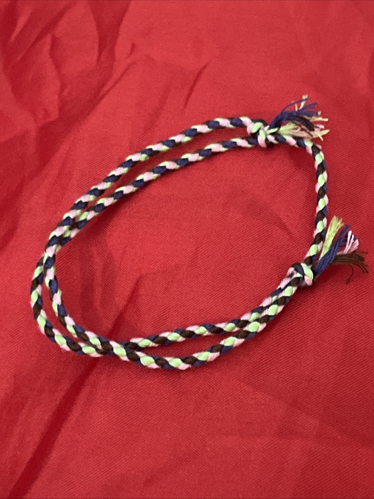 NEW BOHO BRAID THREAD FRIENDSHIP BRACELET ADJUSTABLE LIME PINK PURPLE BROWN NIP