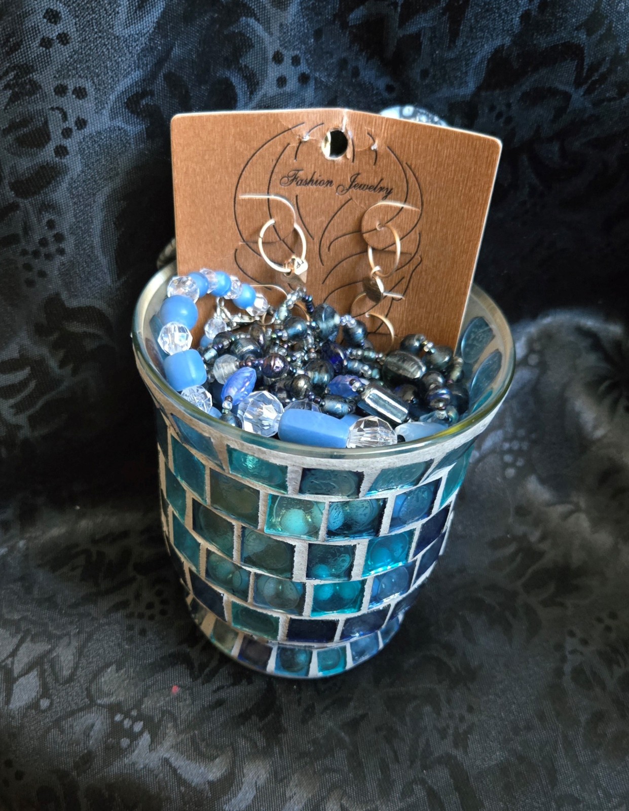 MYSTERY BOHO OCEAN/BEACH- THEMED JEWELRY JAR: Bracelets, Necklaces, Earrings