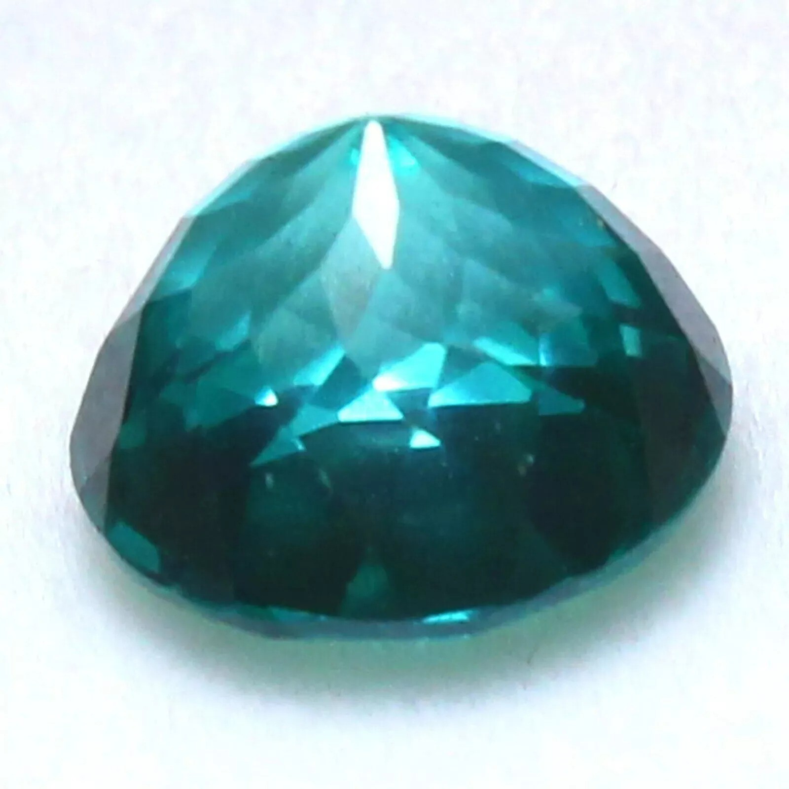 9.55 Ct Natural Certified Neon Blue-Green Paraiba Tourmaline Round Cut Gemstone