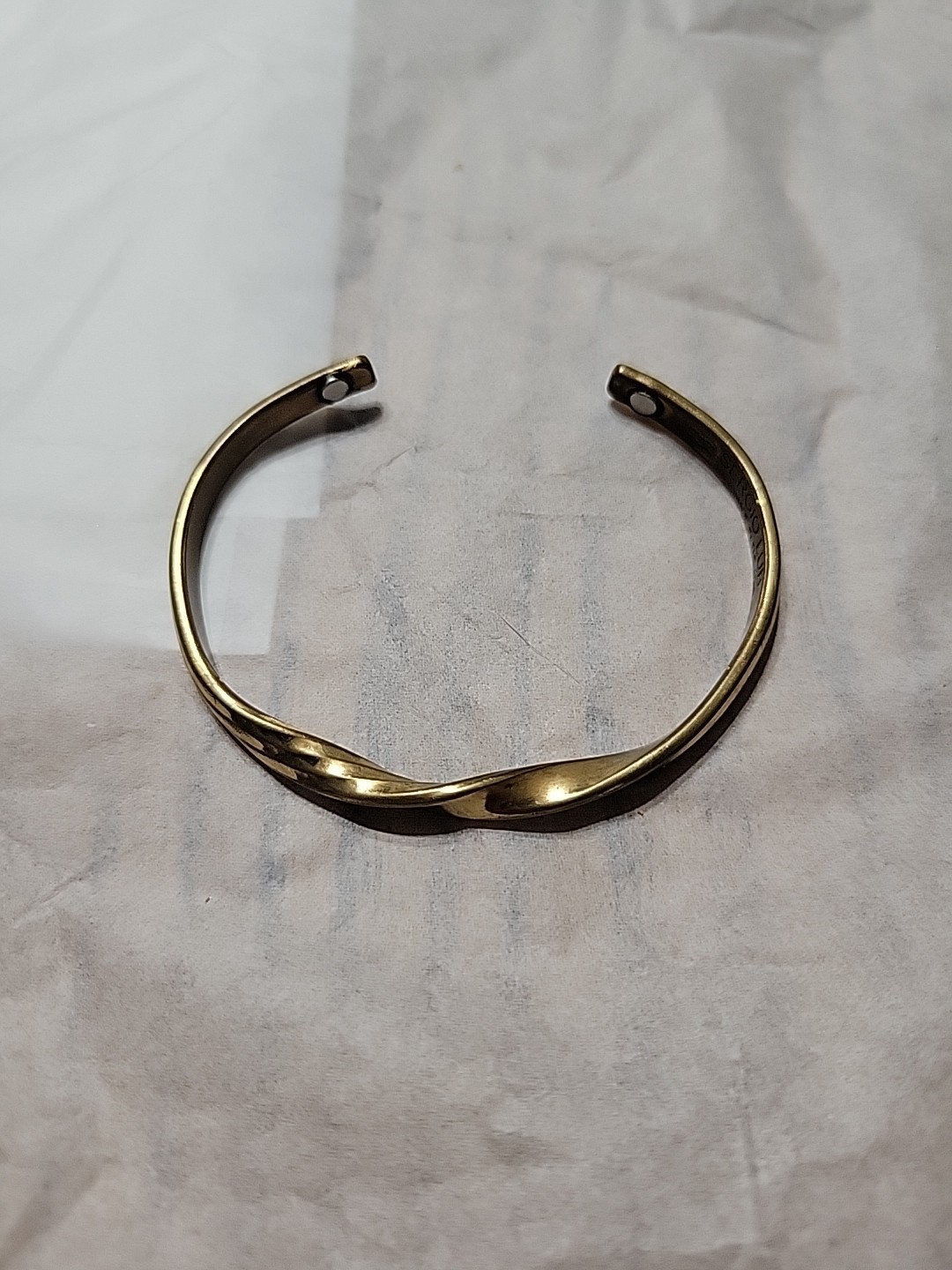 Sergio Lub Copper Bracelet Signed Hand Crafted In USA Twisted