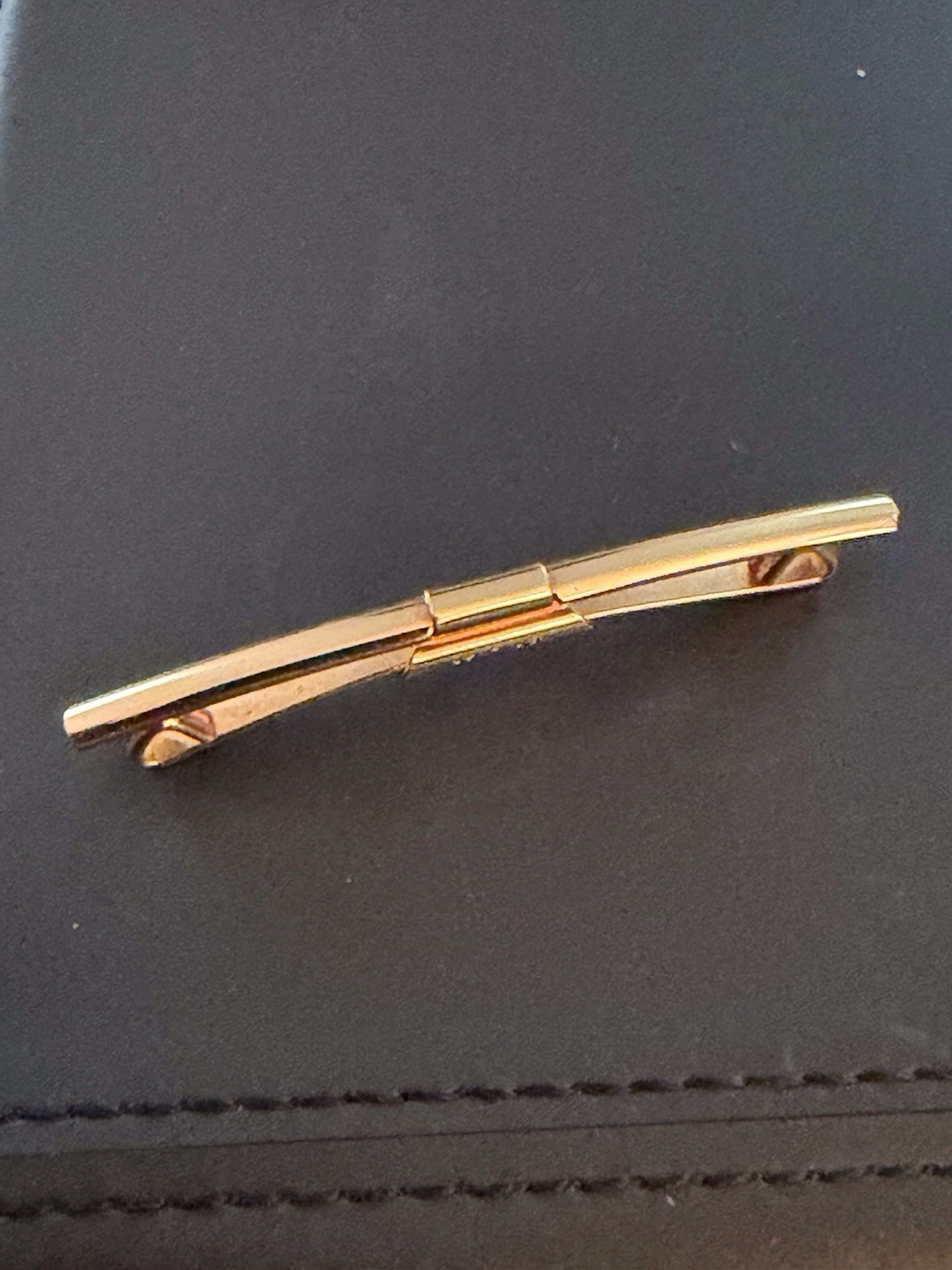 Vintage Shirt Collar Bar Stay Clip 12K GOLD FILLED Approximately 2-1/8 Inch MCM