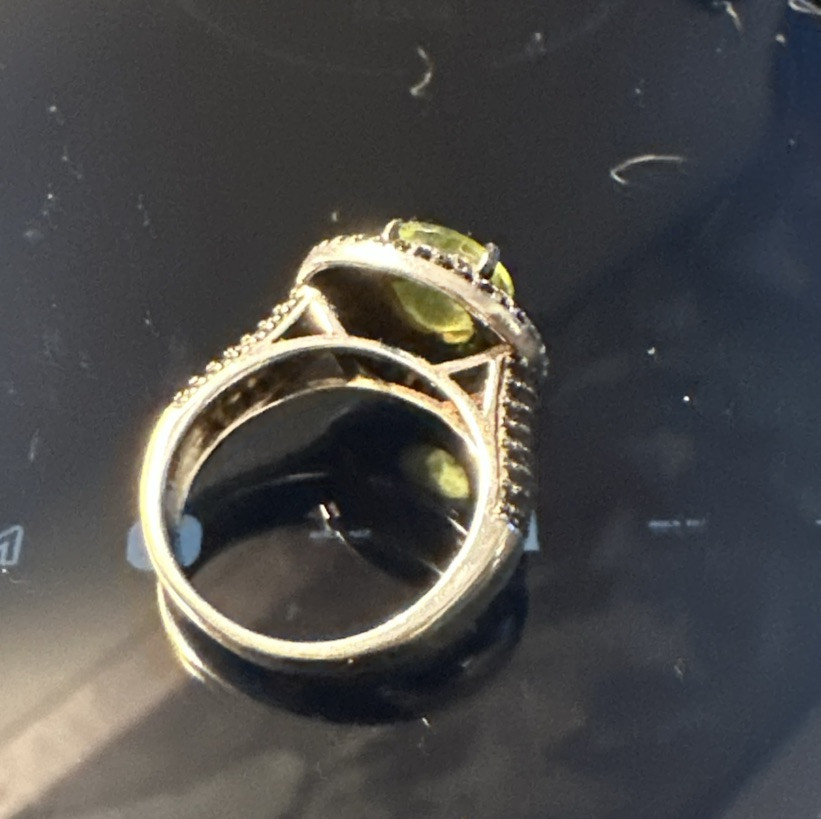 Fuzion Creation Sterling Silver Cubic Zirconia Statement Band Ring FZN 925 6.75