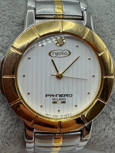 Ladies Nero Pa-Nero Milano Two Tone Quartz Watch New Battery