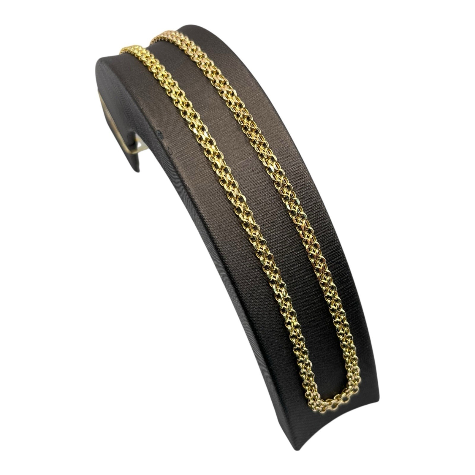 9ct 9K Yellow Gold Italian Bismark Link Chain Necklace 4.40 Grams 45.5cm. New