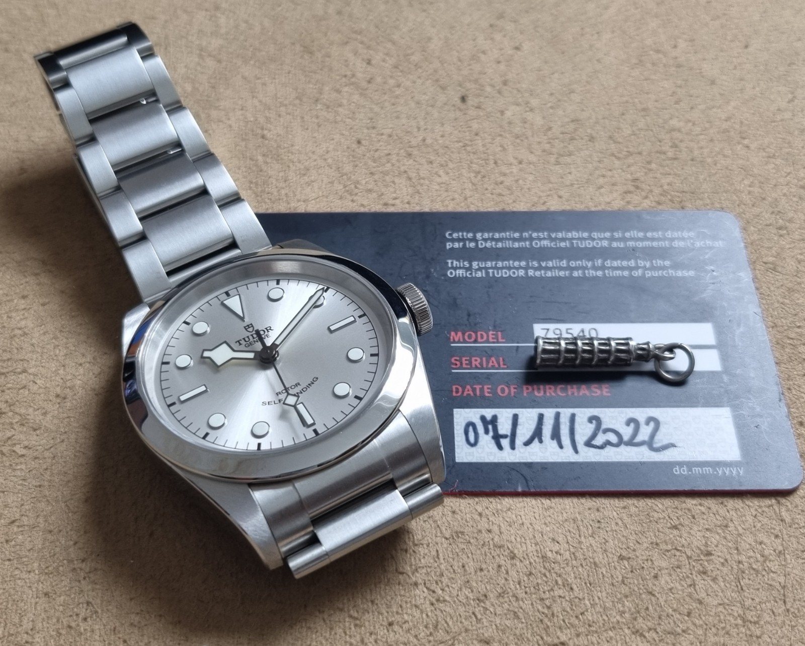 2022 Tudor Black Bay 41 79540 Steel Silver Dial Automatic Bracelet Box And Card