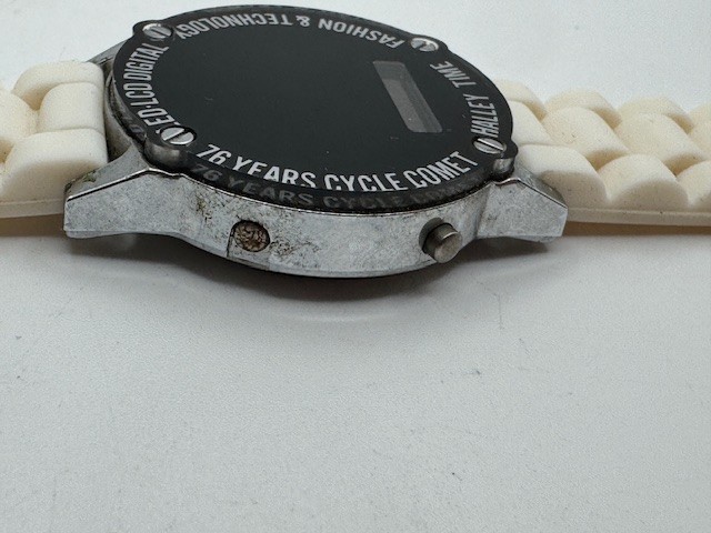 Vintage 1985 Bandai Halley Time 76 Years Cycle Comet LED LCD Digital Watch WORKS