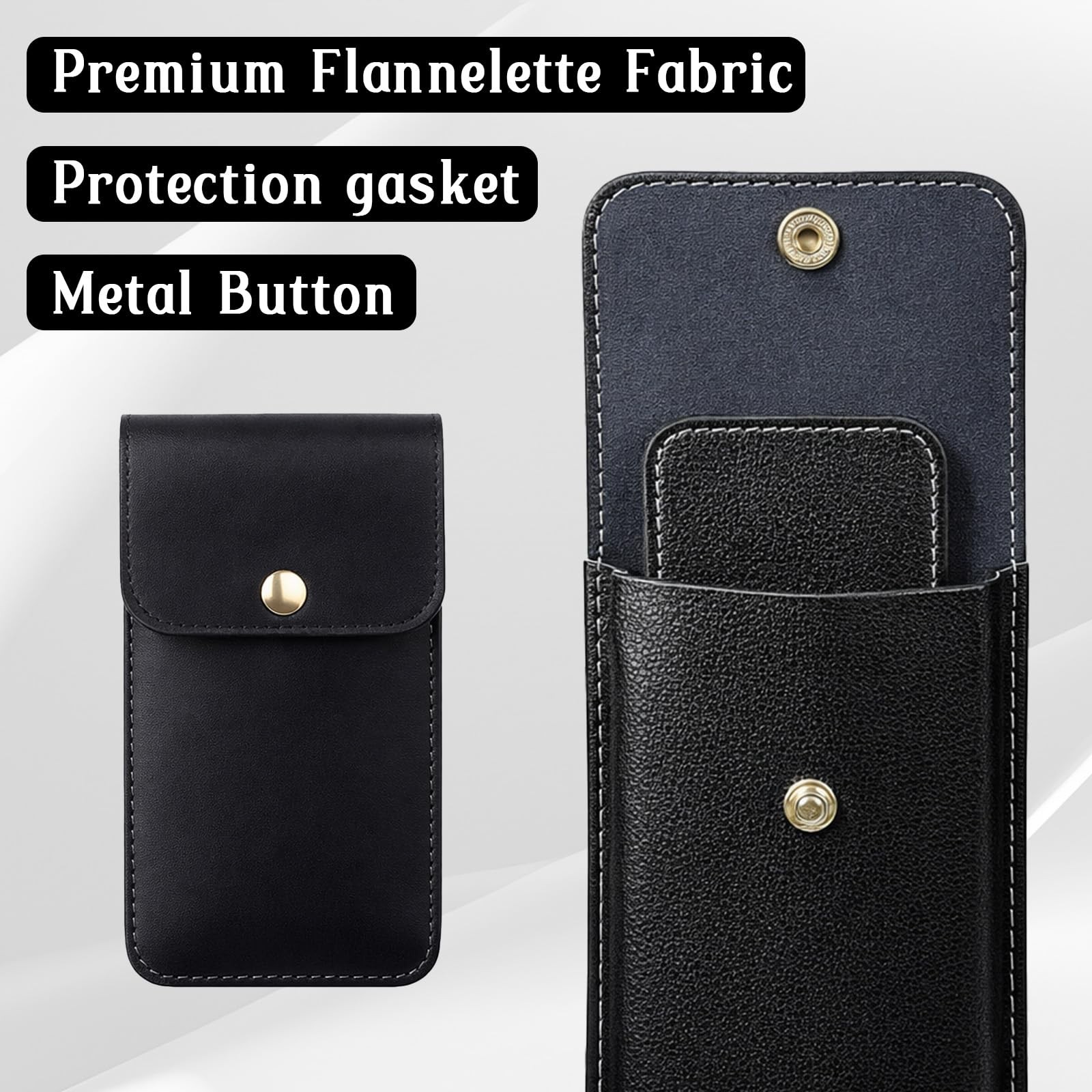 2 Pcs Travel Watch Pouch, PU Leather Watch Pouches, Portable Single Watches