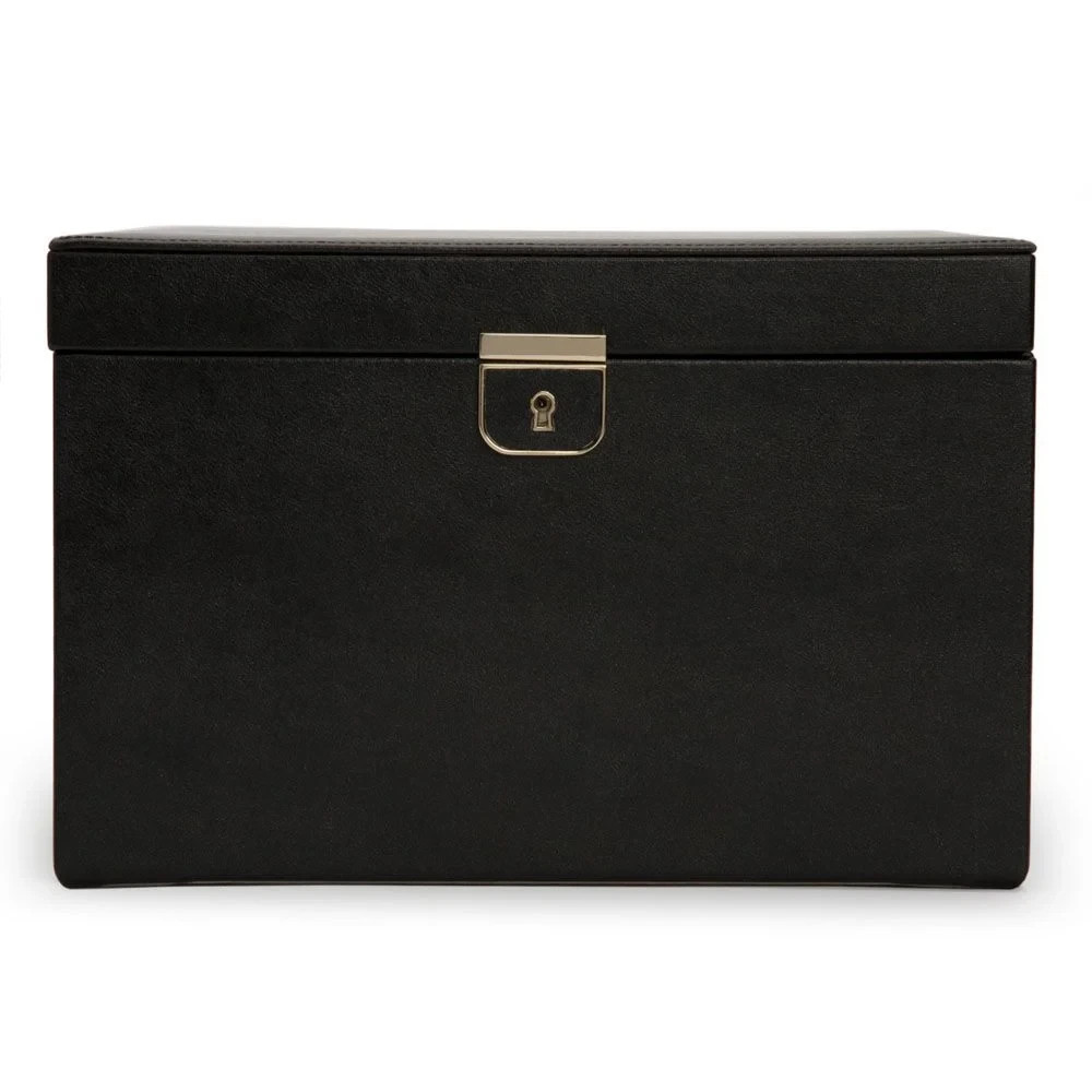 WOLF Palermo Large Jewelry Box Black Anthracite BRAND NEW