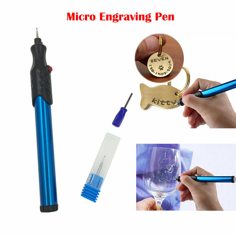 Electric Micro Engraver Pen DIY Engraving Tool Kit for Jewelry Wood Glass Metal
