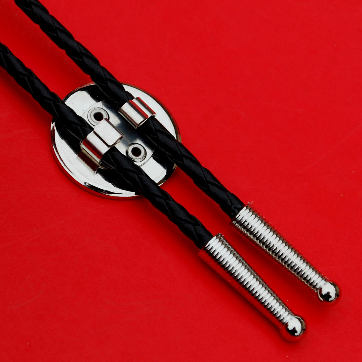 US 1999 ~ 2009 50 States, DC and Territories Quarter 36″ Black Cord Bolo Tie NEW
