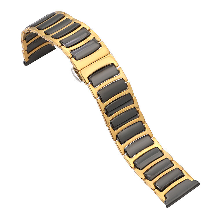 Quick Release Watch Band Strap Stainless Steel with Ceramic Bracelet 16 18 20 22