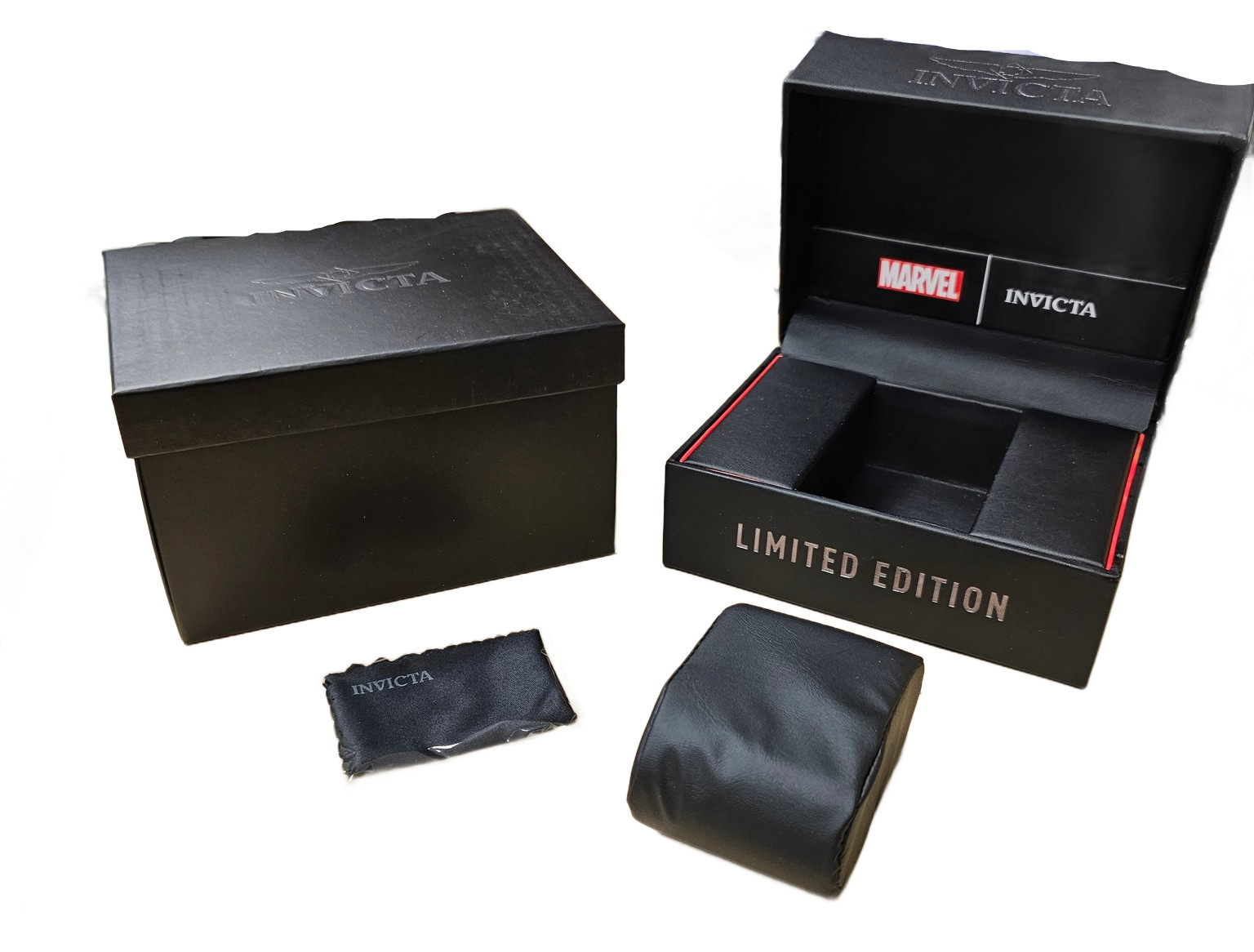 NEW RARE LIMITED EDITION INVICTA MARVEL WATCH BOX WITH WARRANTY MANUAL