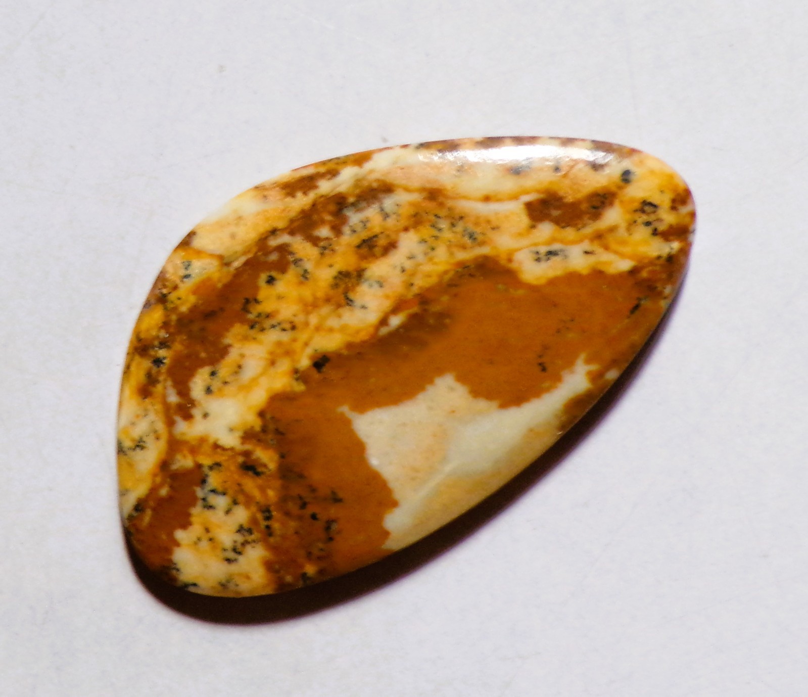 24.50 Cts Natural Picture Jasper Cabochon Loose Gemstone 36.4X21.5X4MM