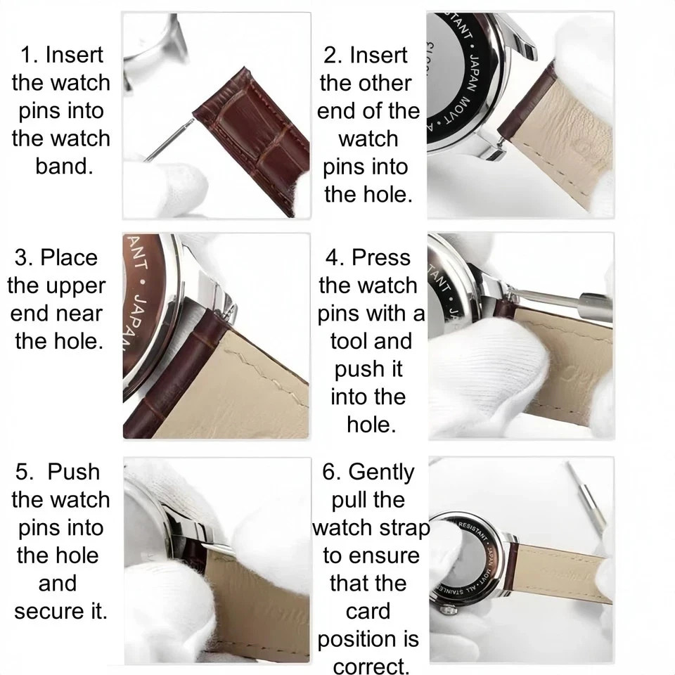 360Pcs (8-25Mm) Watch Band Pins, Professional Watch Spring Bar + Bands Strap