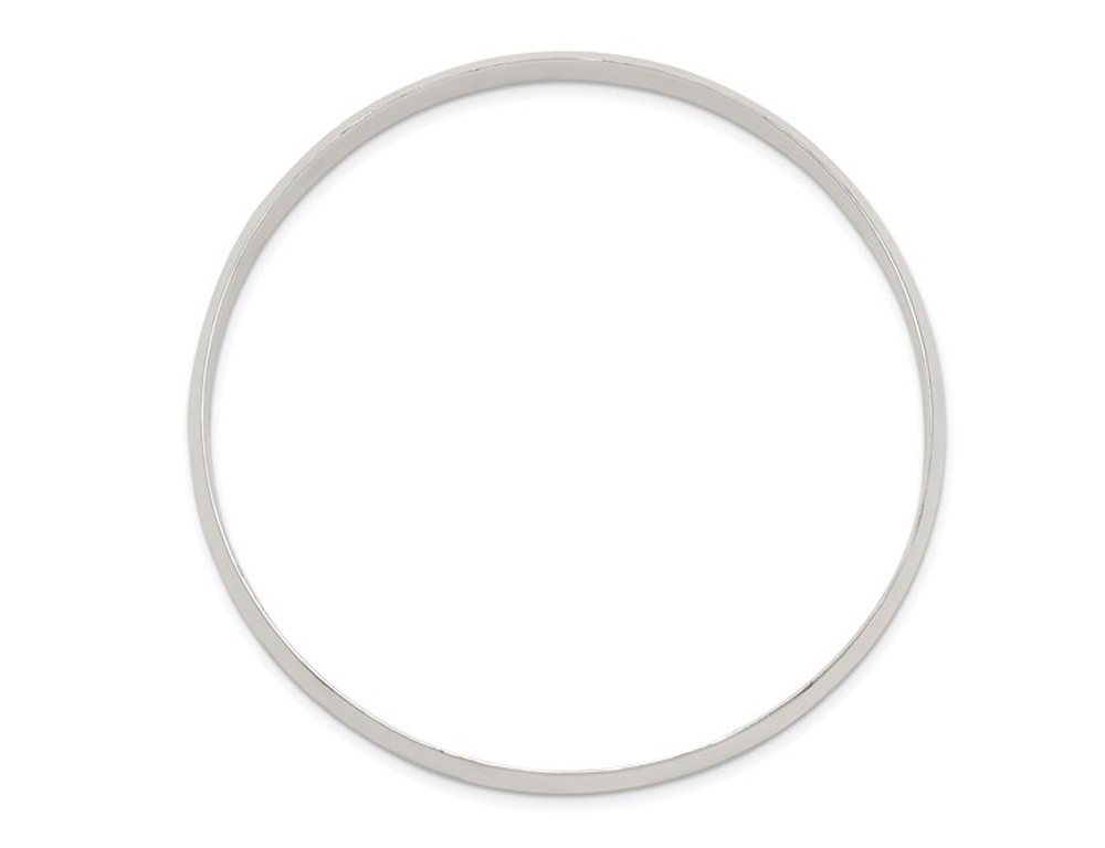Slip On Bangle Bracelet in Sterling Silver (7.0mm)