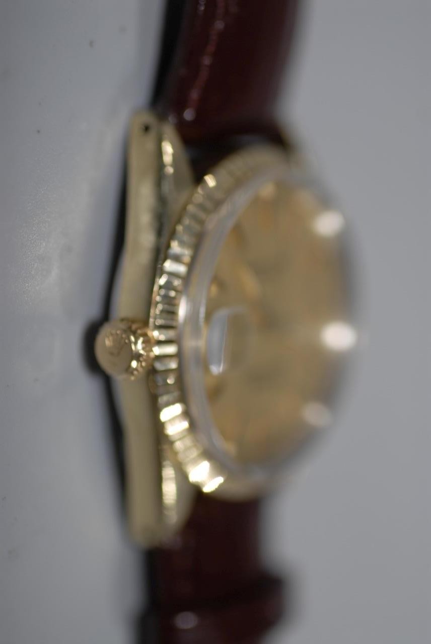Rolex Tudor Prince OysterDate Solid Gold Bezel & Gold Capped Case 90735 – Rare!