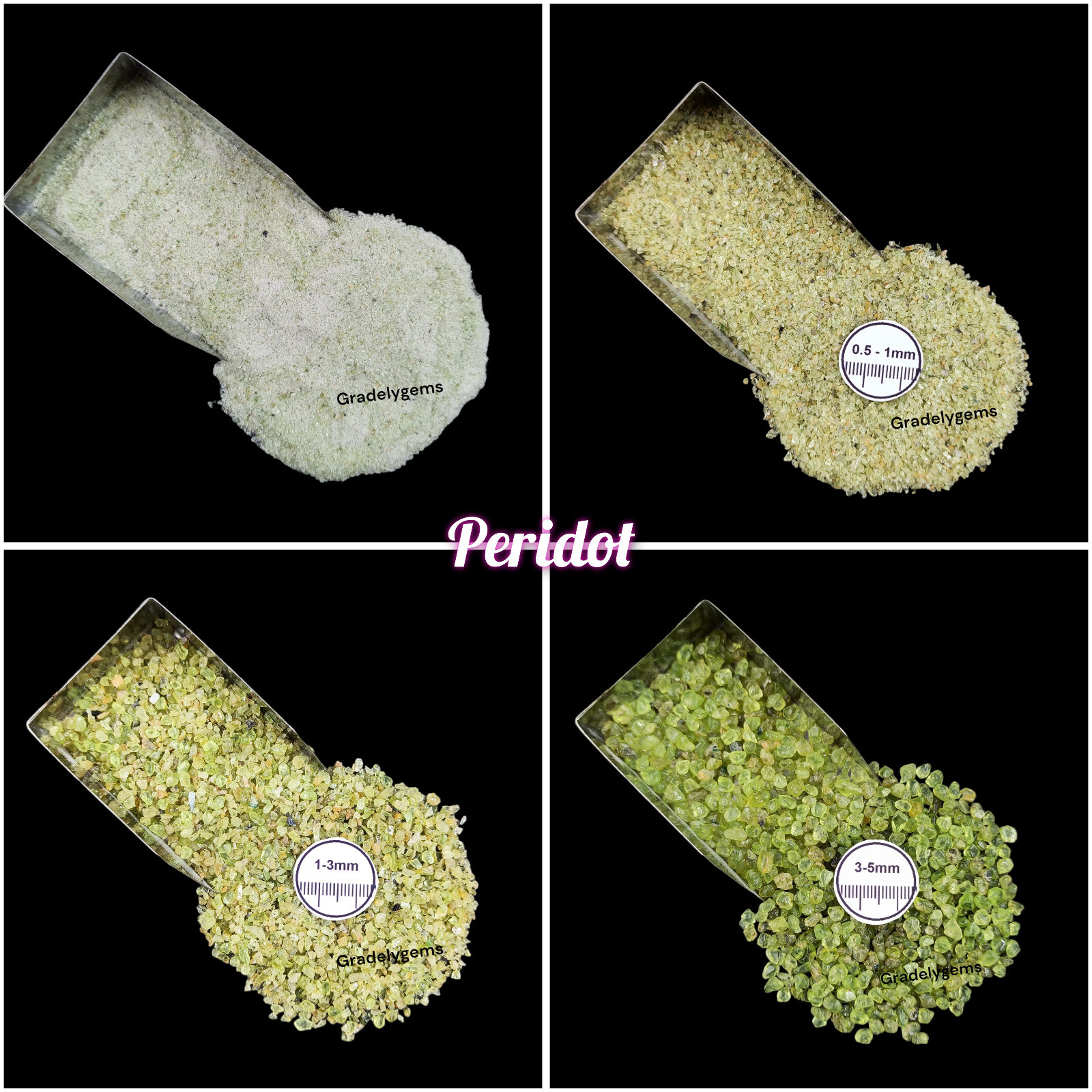 Peridot Gemstone Crushed Powder – Vibrant Green for Resin Art, DIY Crafts, Jewel