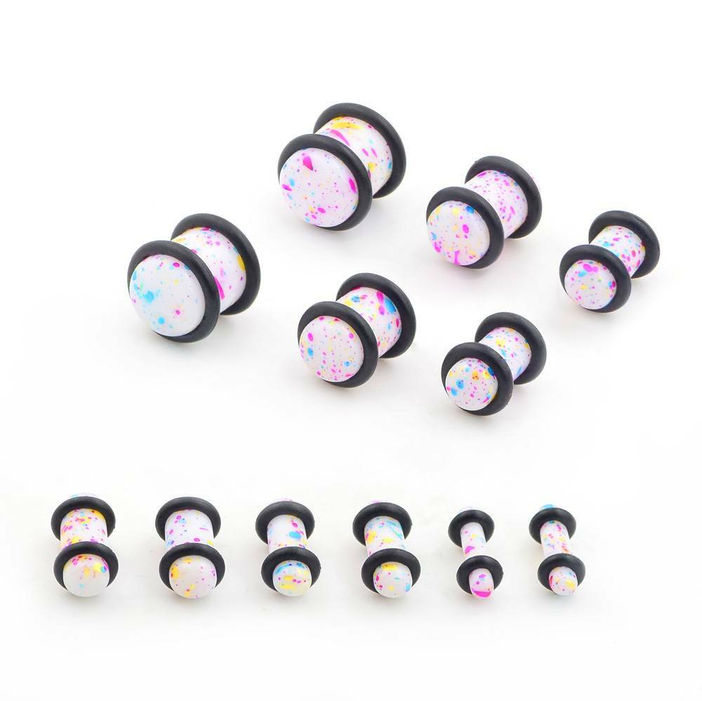 12-18Pcs Acrylic/Steel Ear Plugs Stretcher Kit 14G-20MM Ear Gauges Expander Set