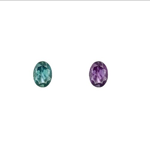 GIA Certified .77 Ct Rare Blue Green Changing To Purple Chrysoberyl Alexandrite