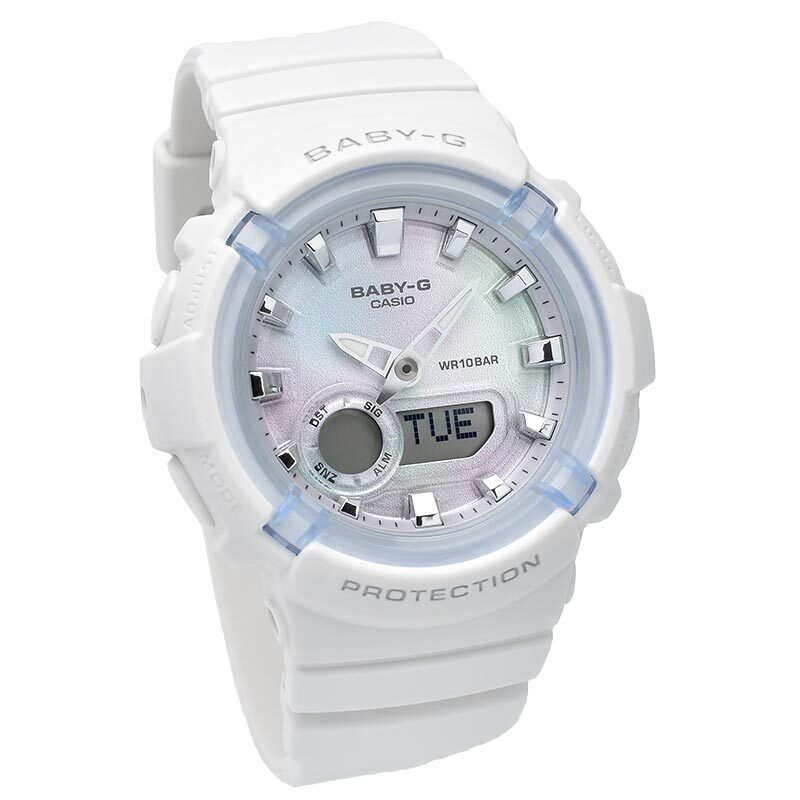 CASIO BABY-G BGA-280-7AJF Metallic Index Analog Digital Watch White 43.4mm