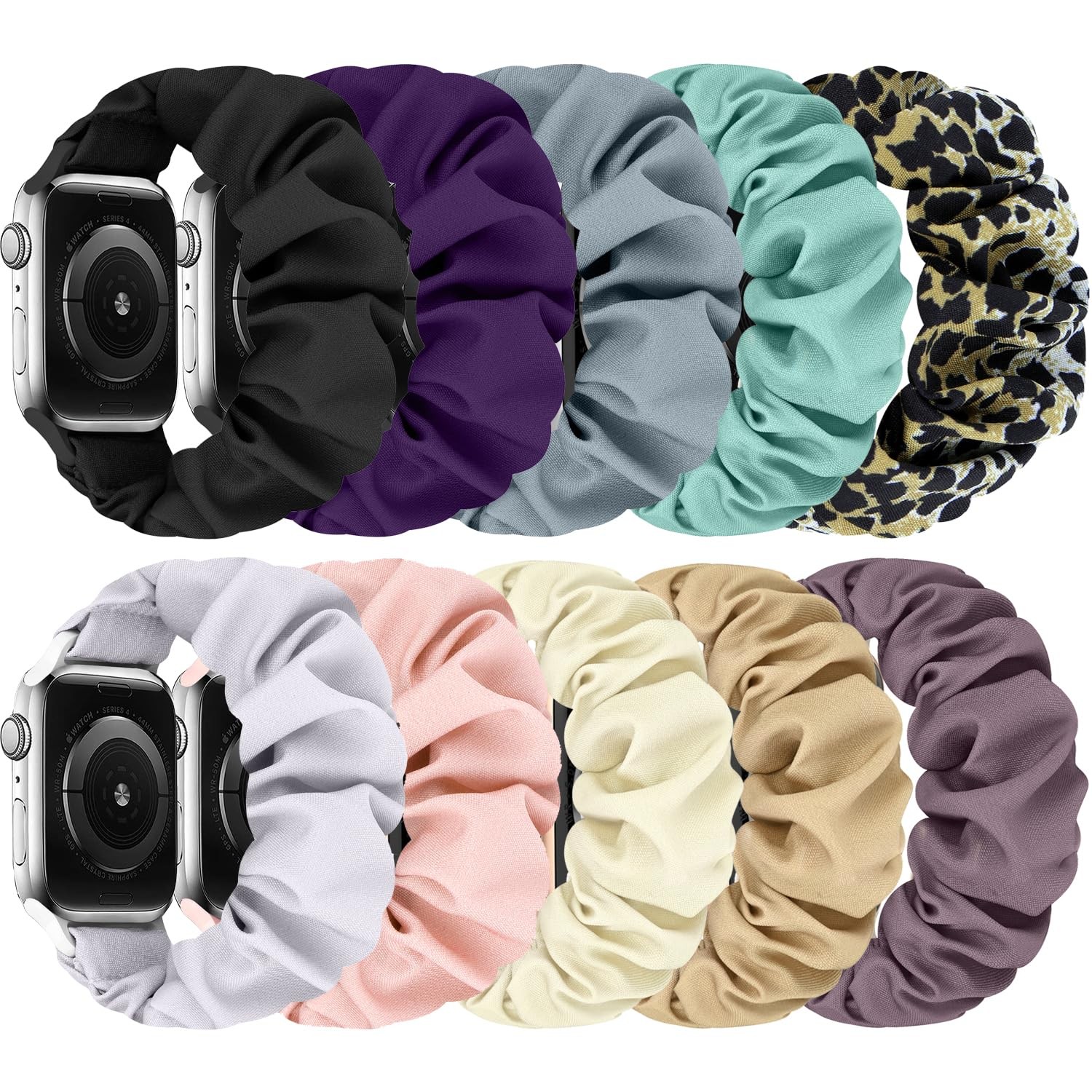 Scrunchies Bands Compatible for 40mm 38mm 41mm 42mm 44mm 45mm 46mm 49mm, Soft…